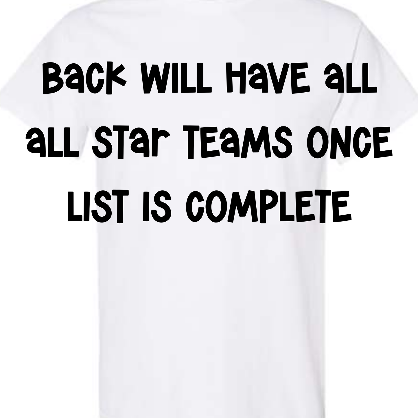 2026 All Star A4 Souvenir TShirt