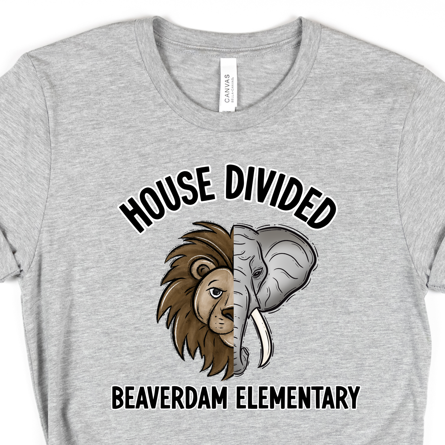House Divided Bravery & Empathy - Grey SHORT SLEEVE