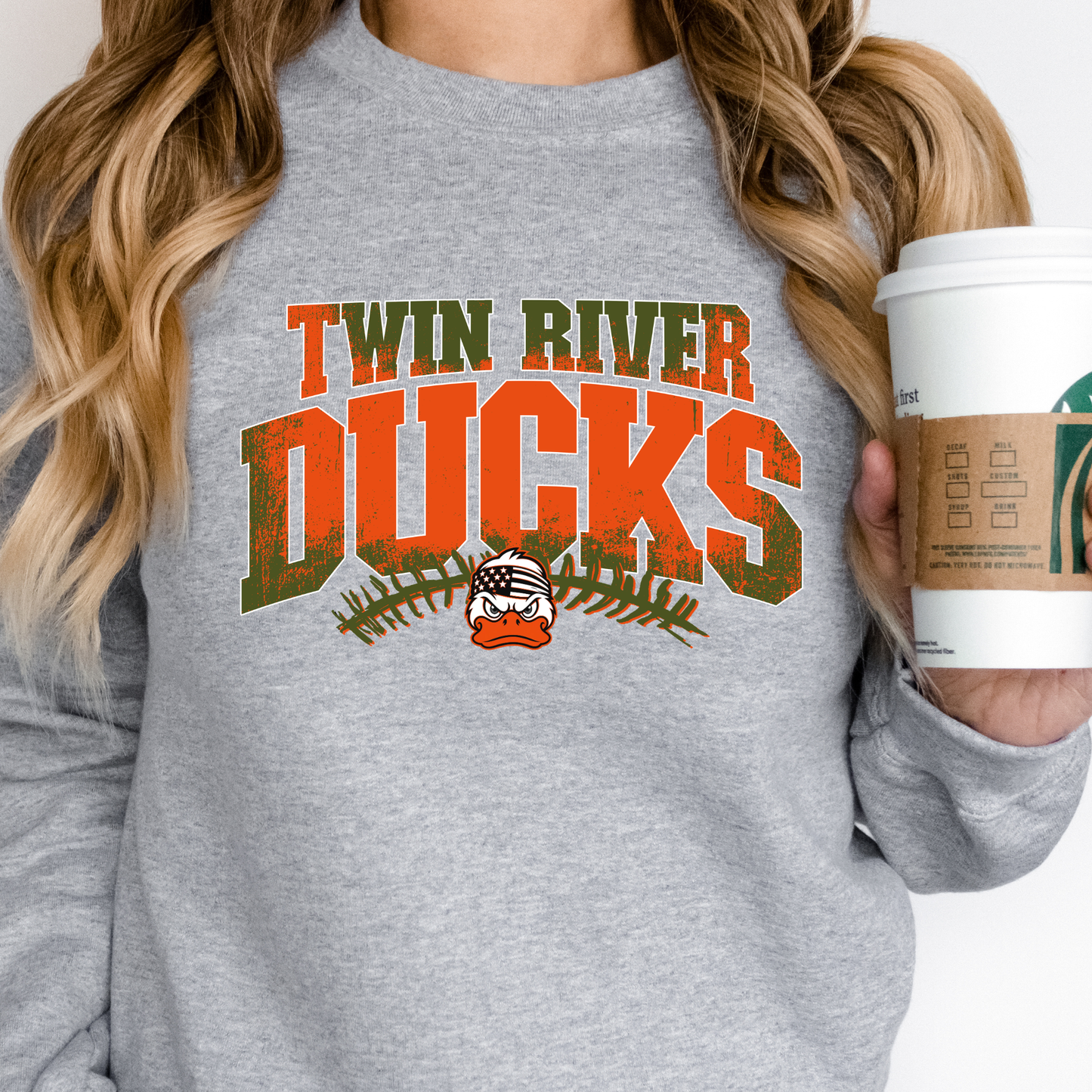 Two Tone TR Ducks Grey Sweatshirt