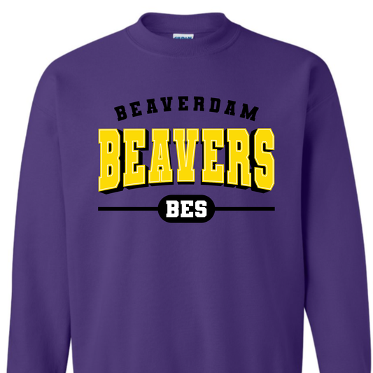 Varsity Beavers- Purple SWEATSHIRT