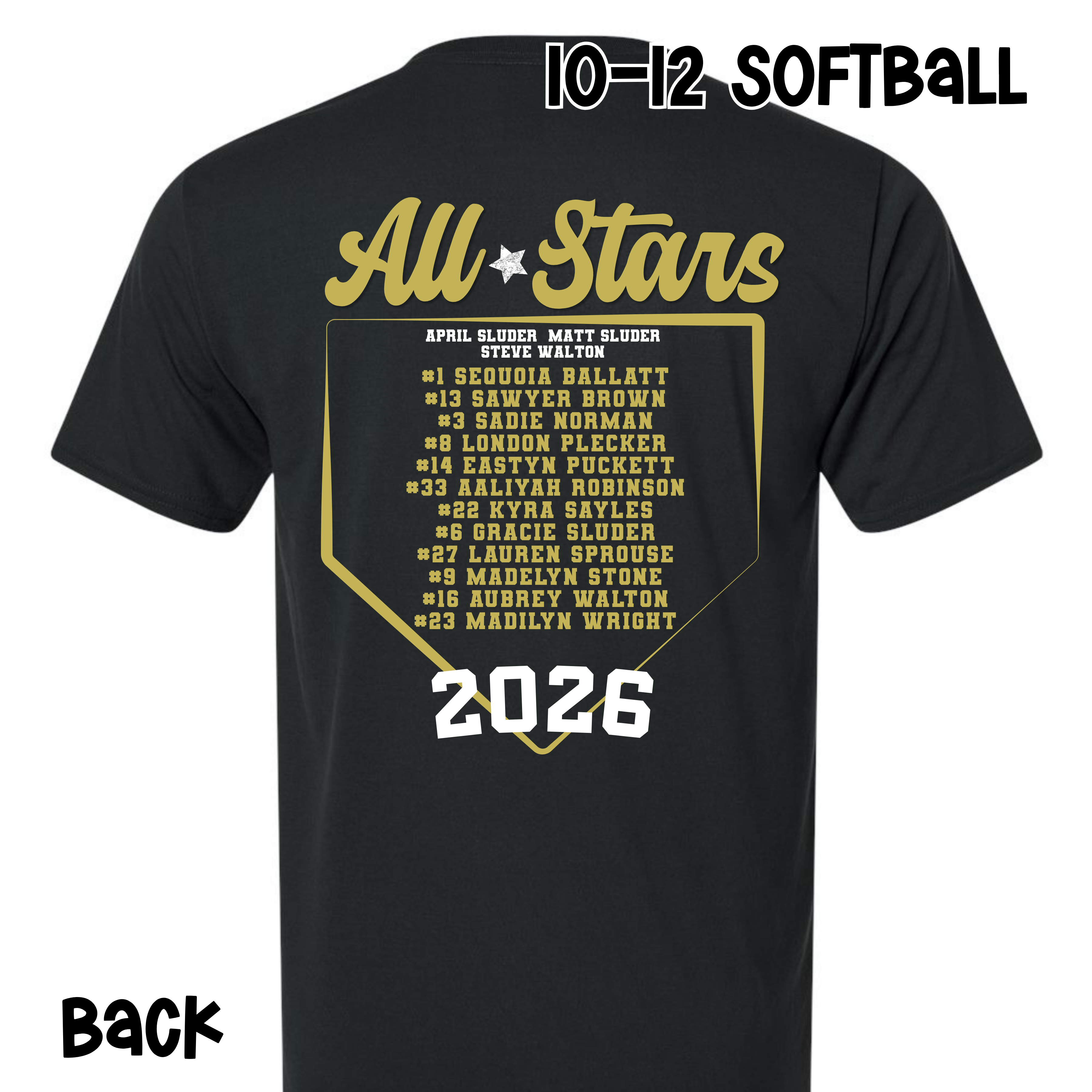 10-12 SOFTBALL - All Stars Plate