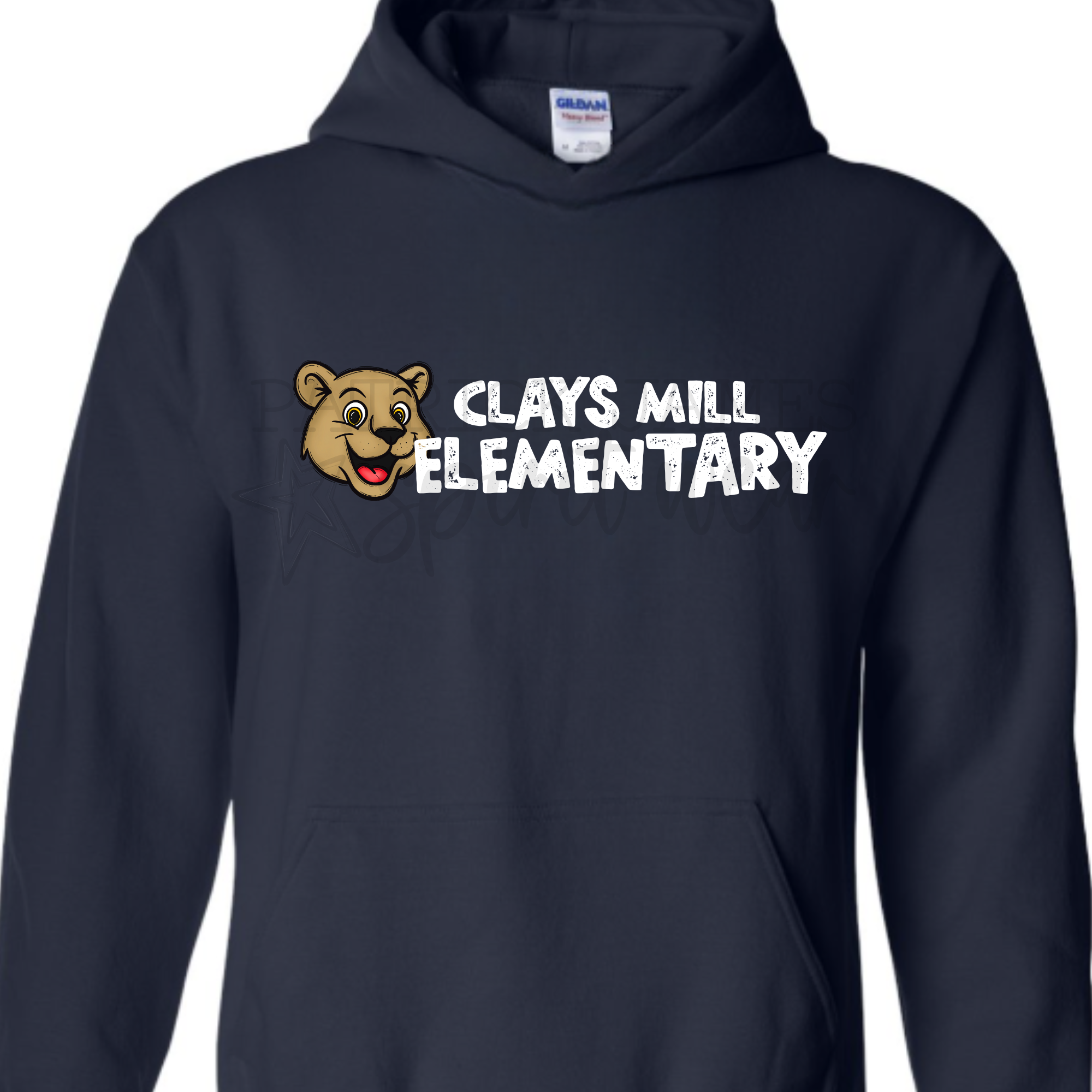 Simple Cougars Mascot Navy- SWEATSHIRT