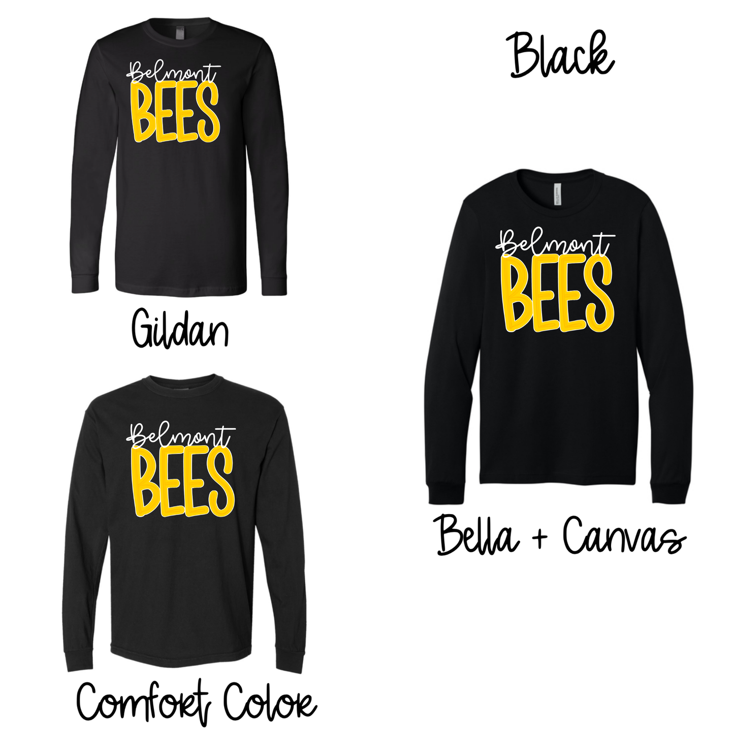 Simple Bees- Black