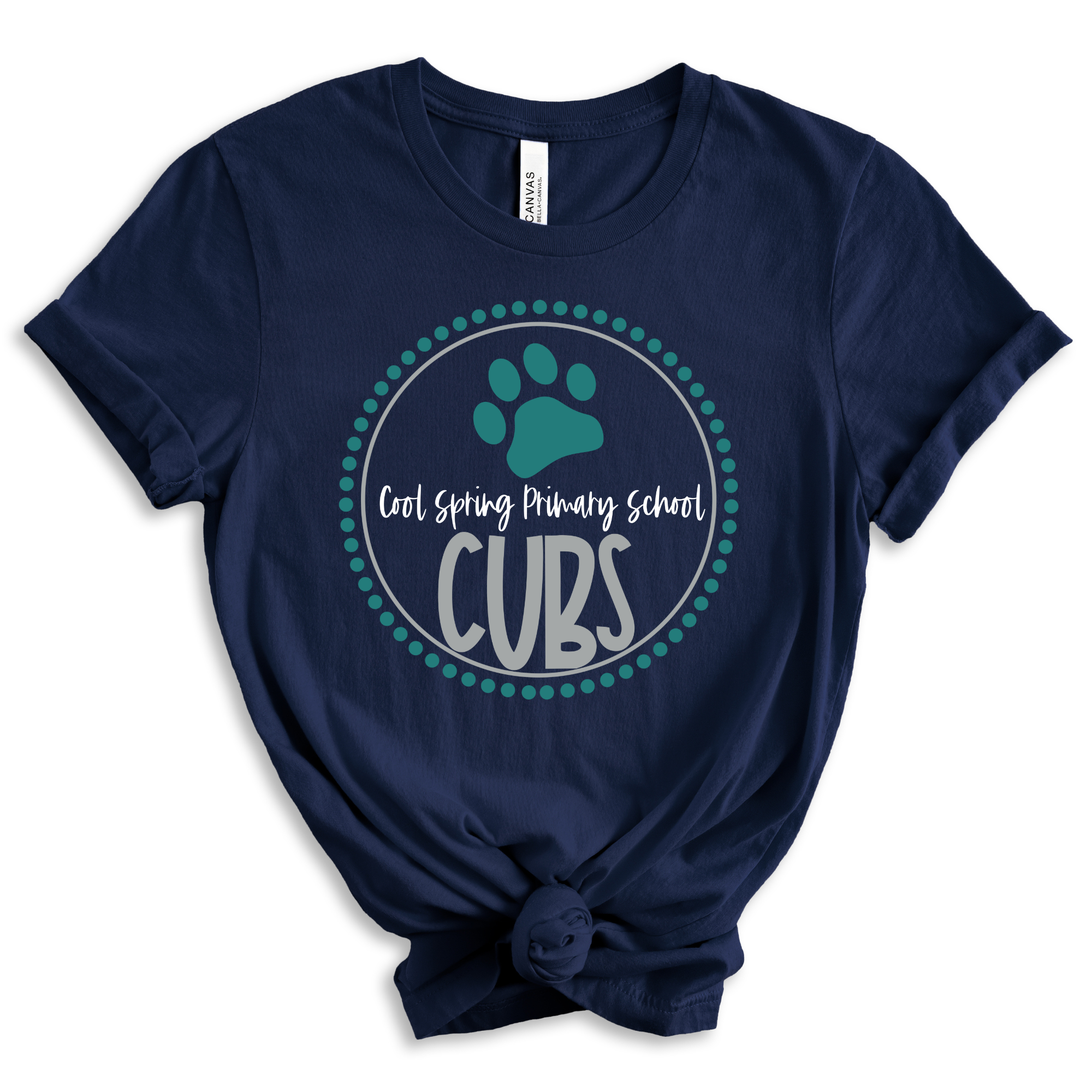 Cubs Circle- Navy Short Sleeve