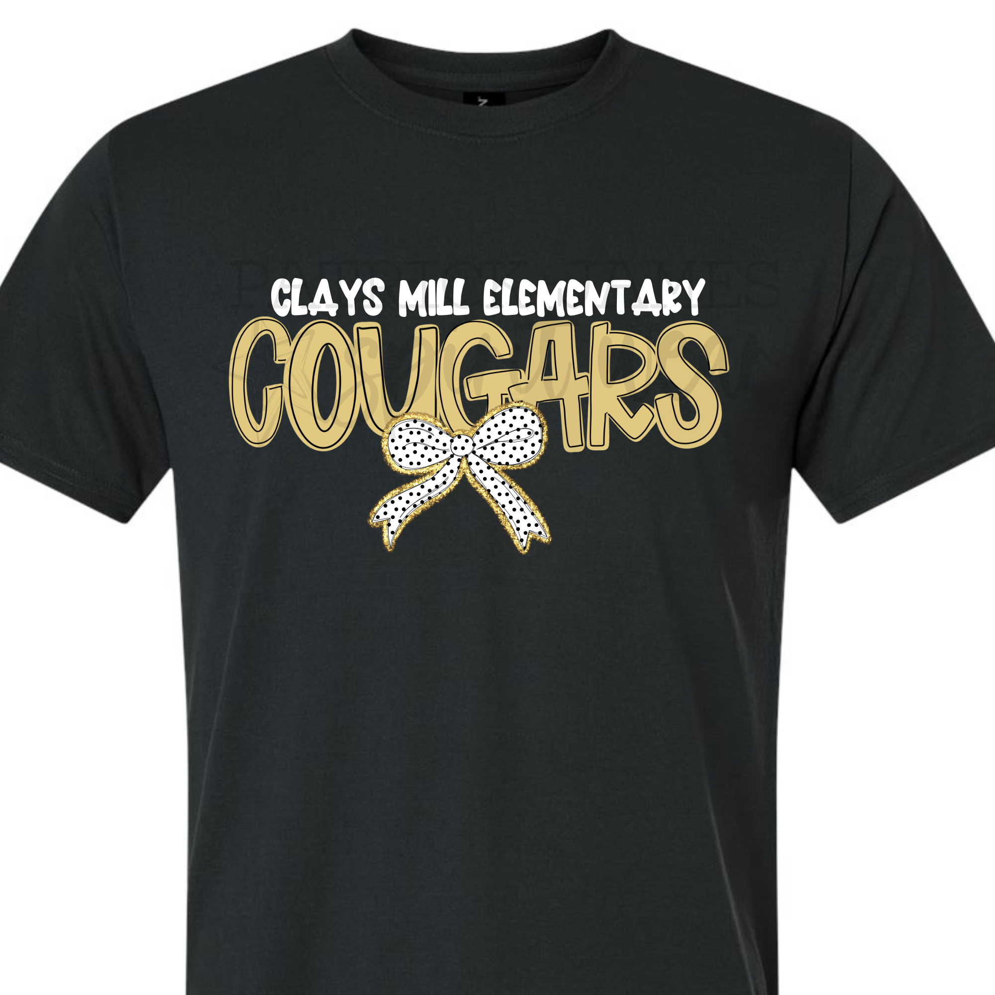 Dottie Bow Cougars Black - SHORT SLEEVE