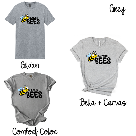 Belmont Bees- Heather Grey