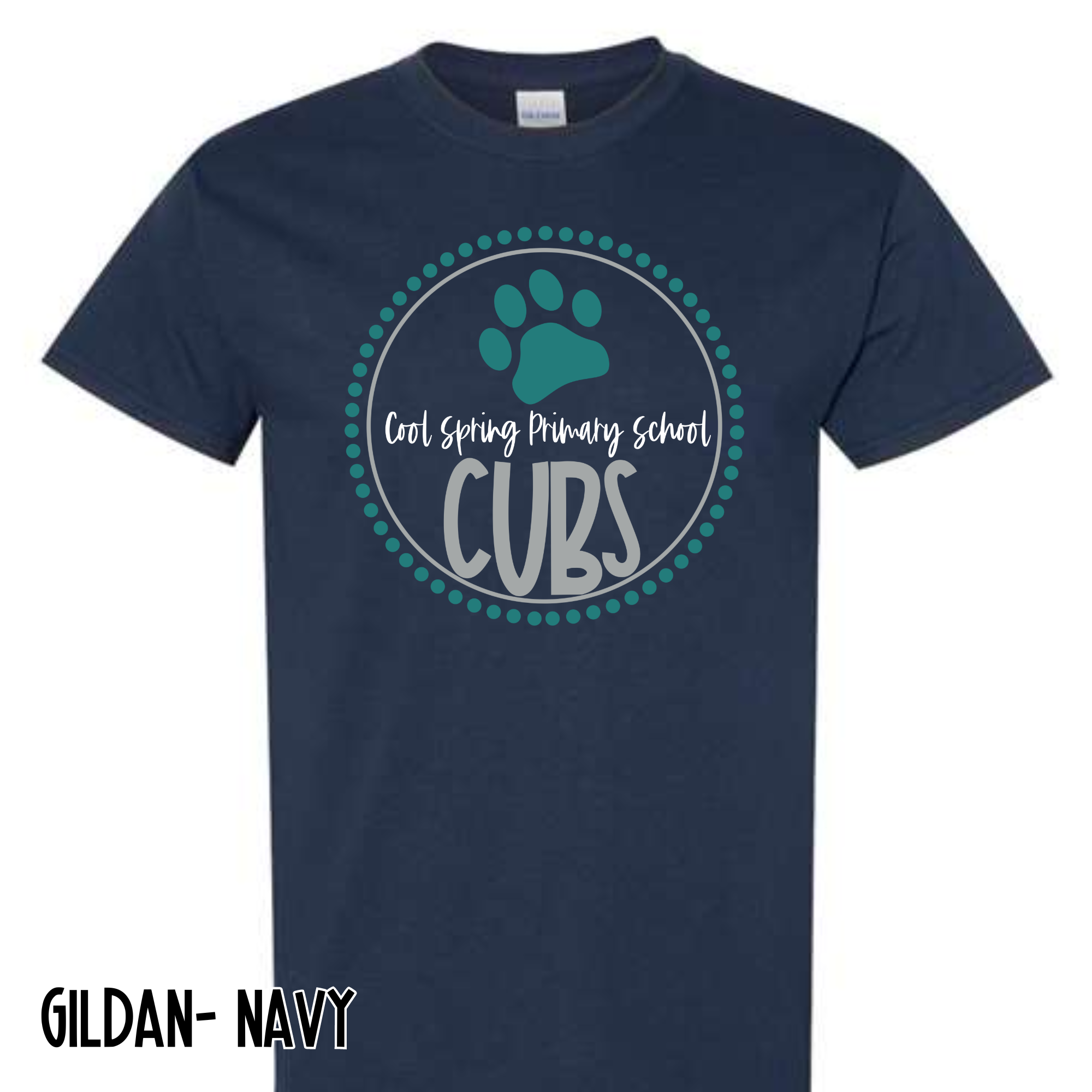 Cubs Circle- Navy Short Sleeve