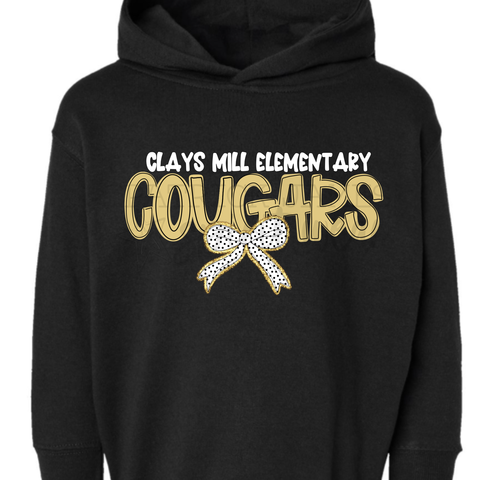 Dottie Bow Cougars Black- SWEATSHIRT