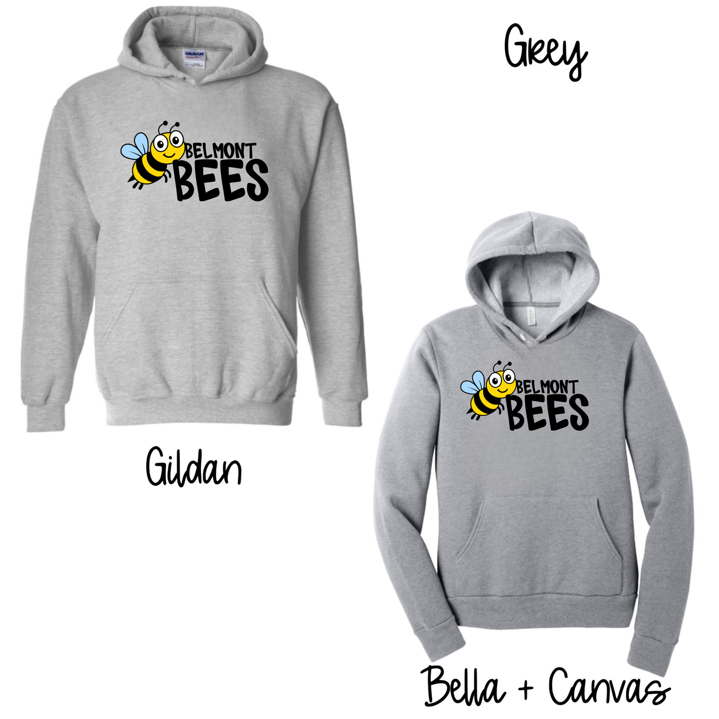 Belmont Bees- Heather Grey