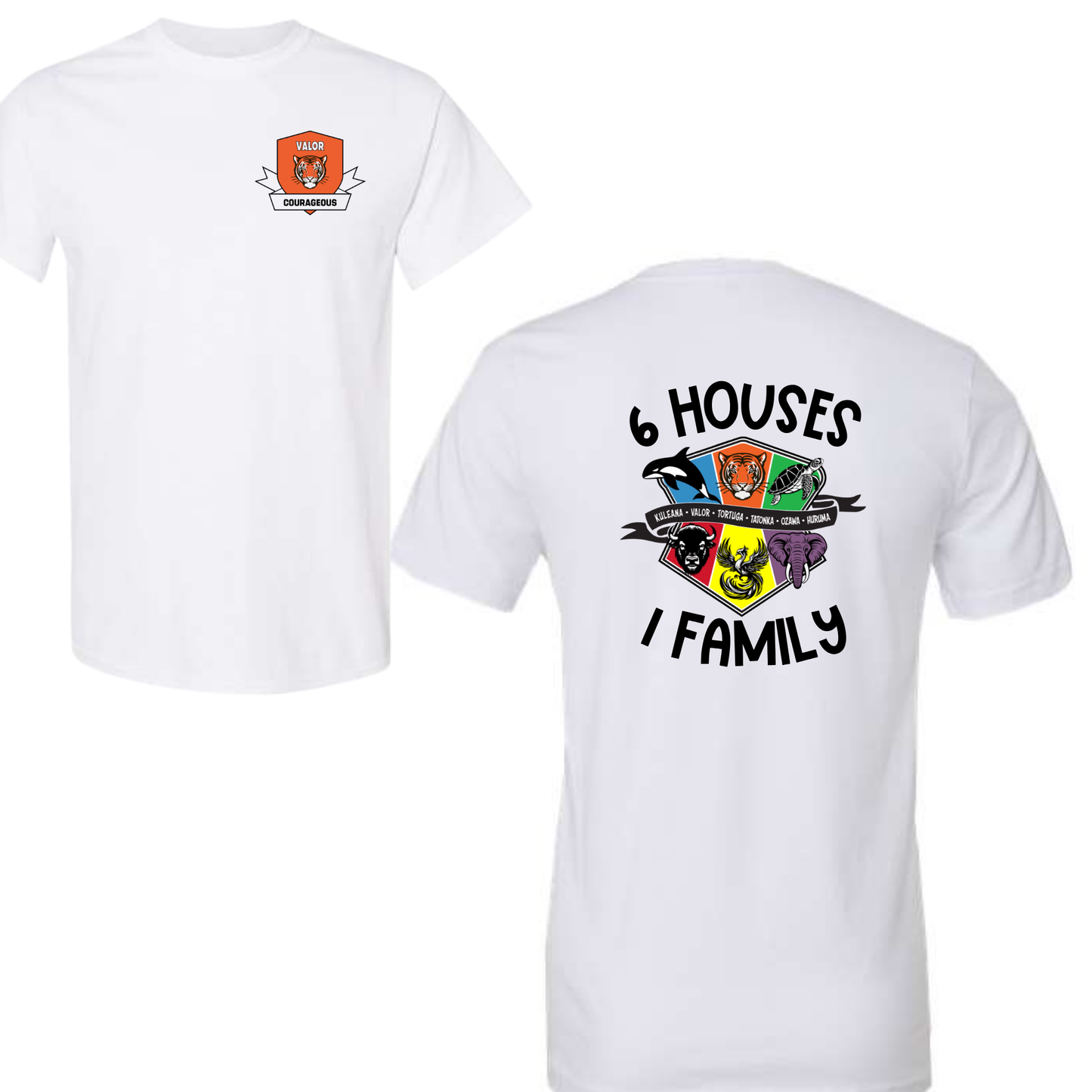 House Crest- White Short Sleeve