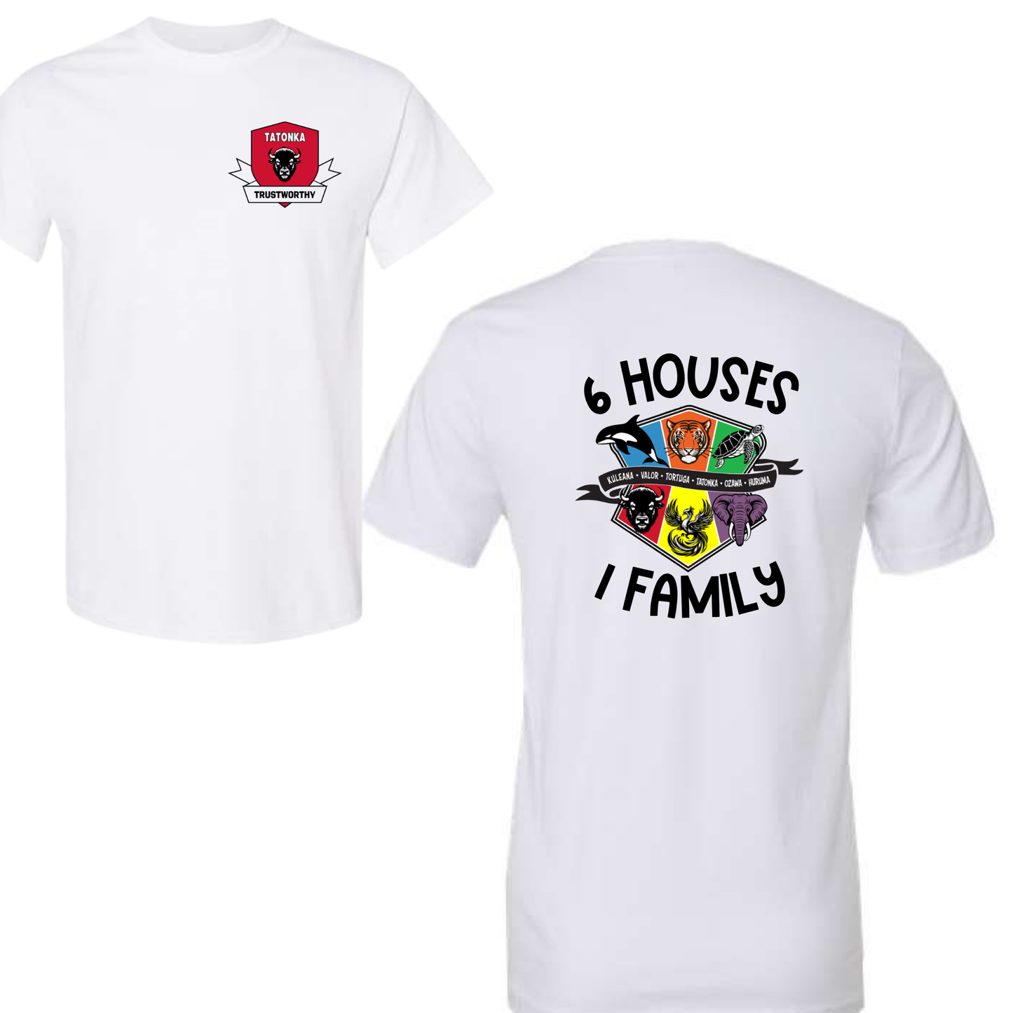 House Crest- White Short Sleeve