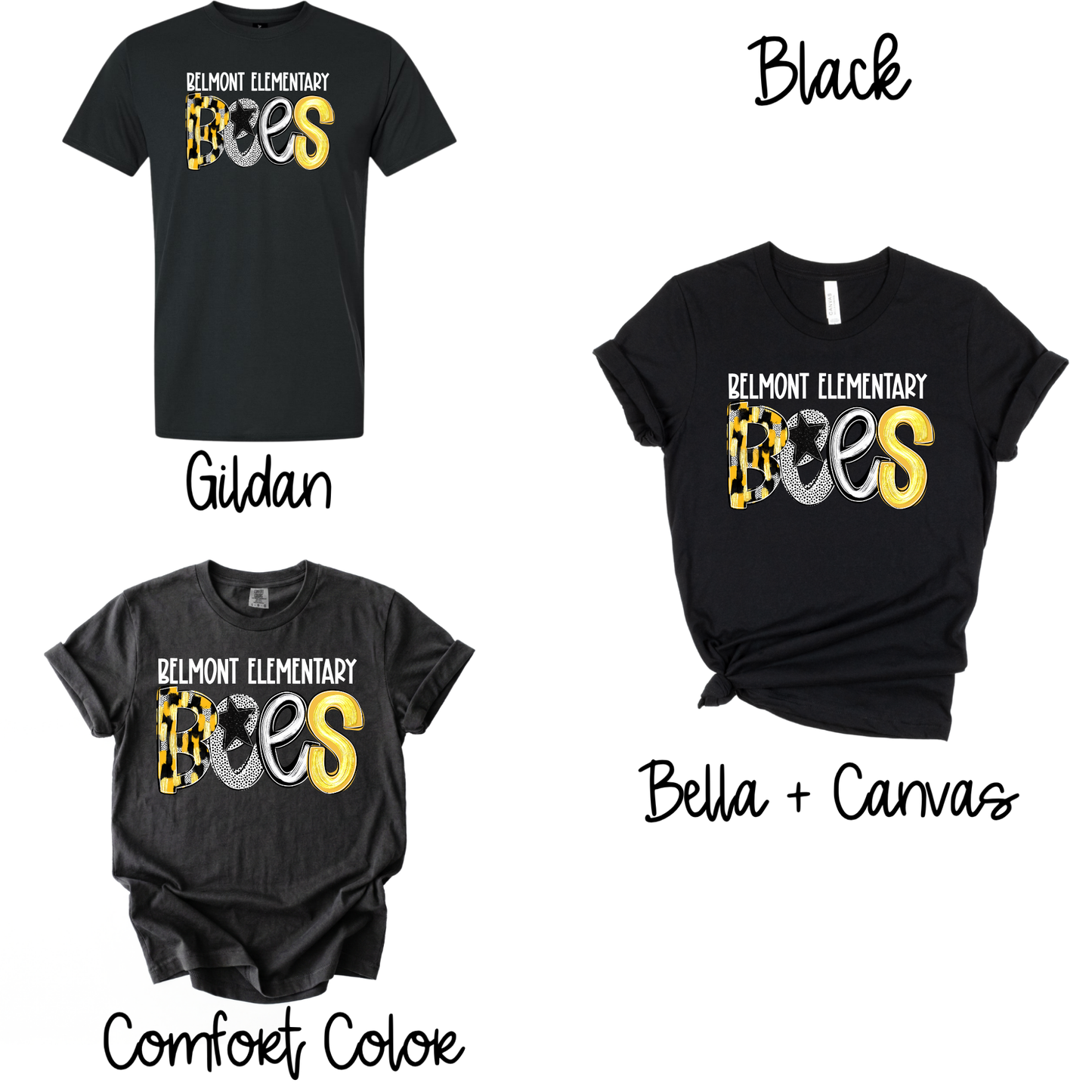 Spirit Poppy Bees- Black
