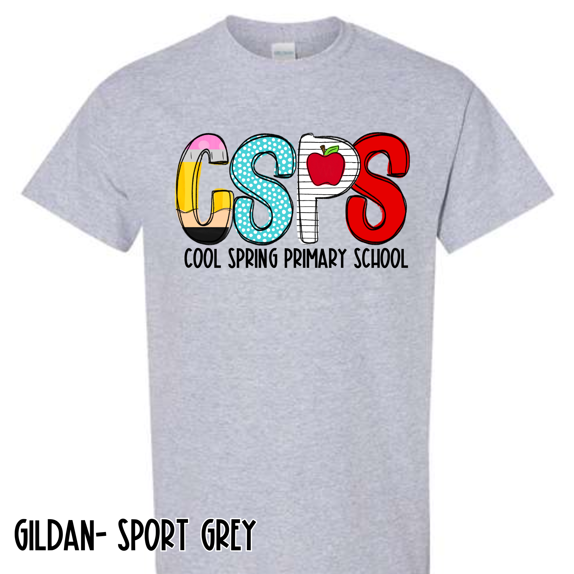School House Alpha- CSPS- Grey Short Sleeve