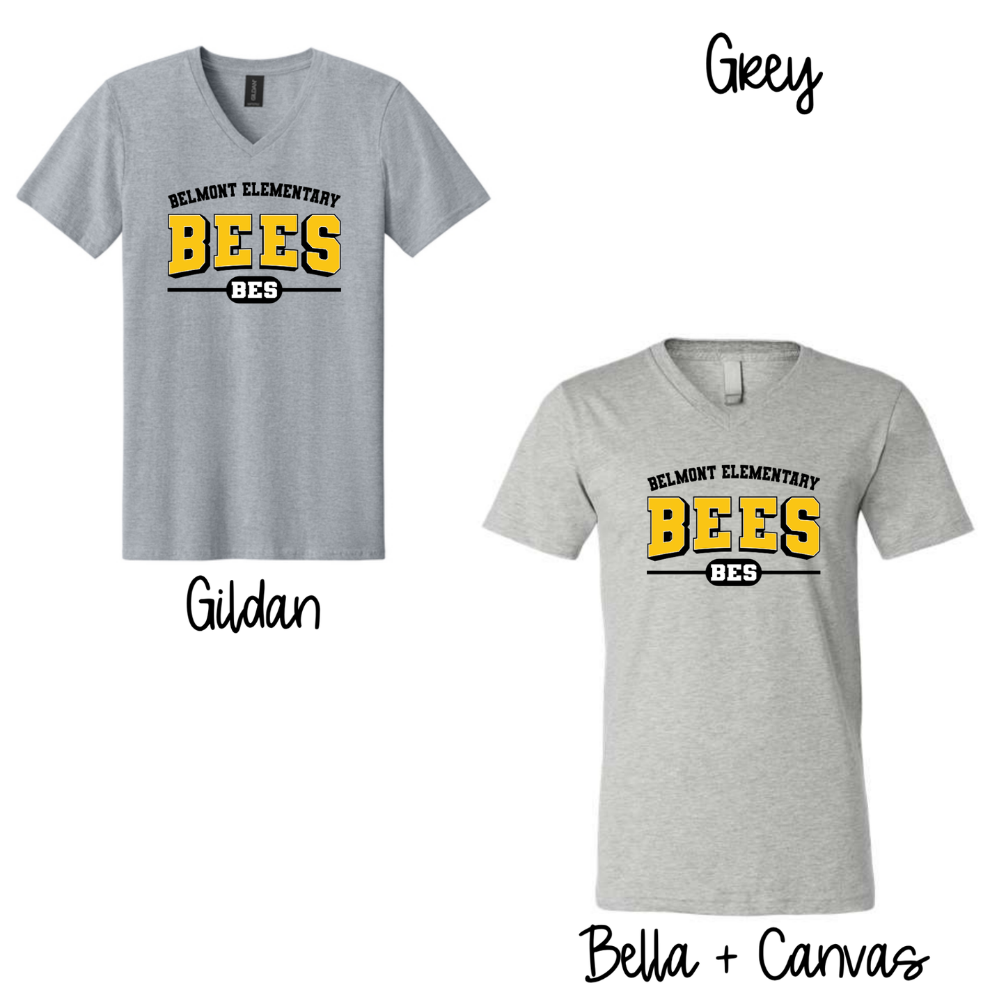 Varsity Bees- Heather Grey