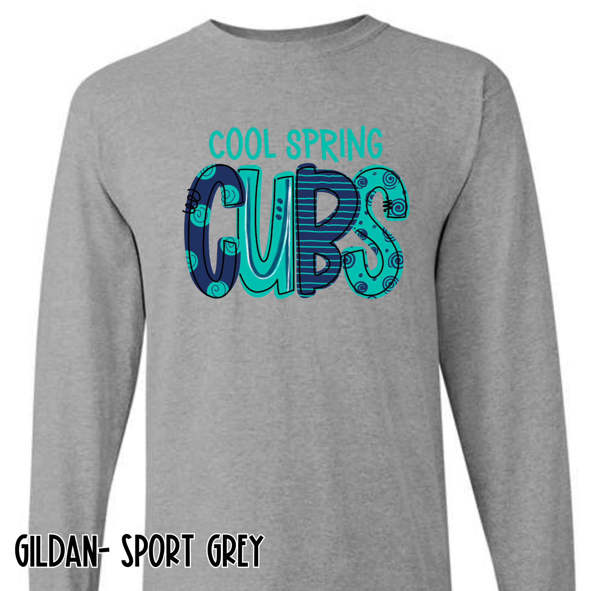 Fun Color Cubs - Grey Long Sleeve