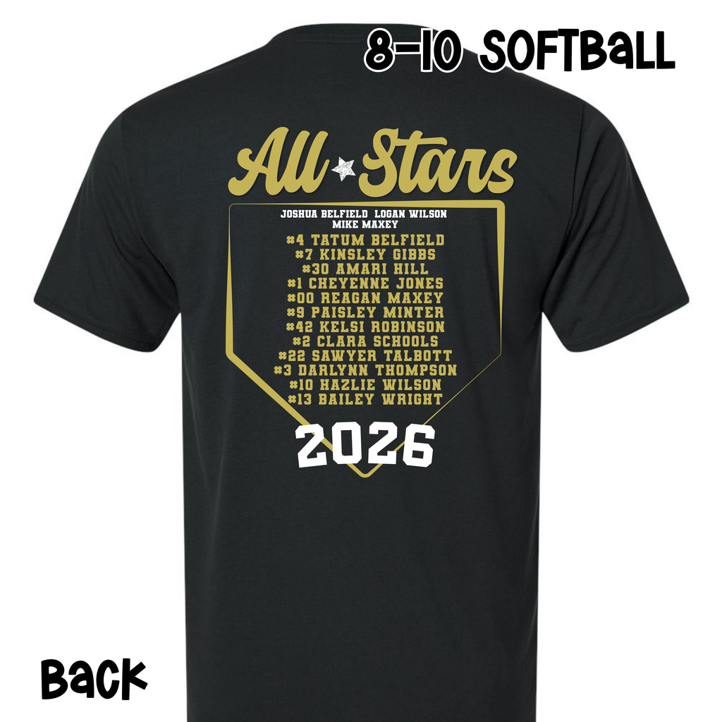 8-10 SOFTBALL - All Stars Plate