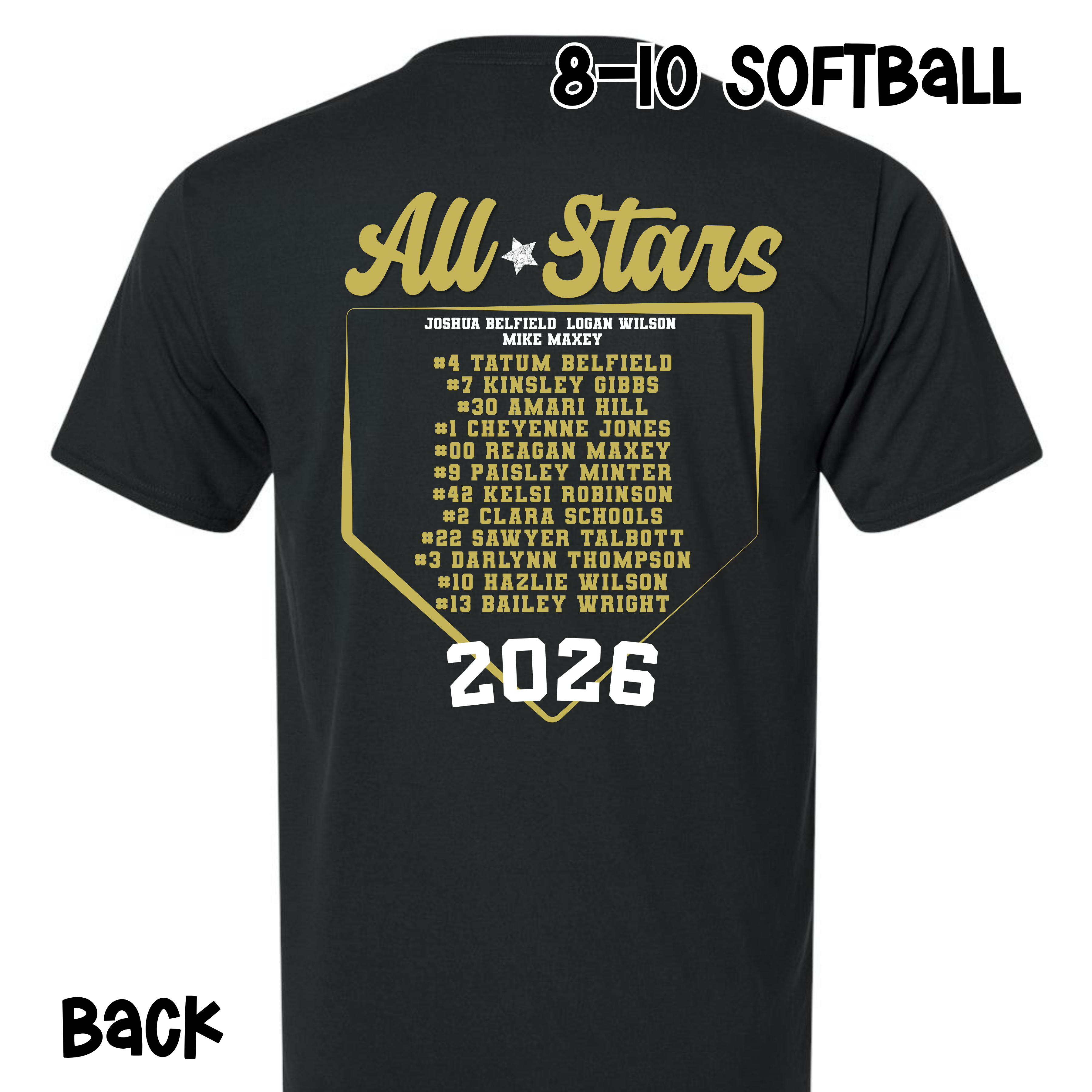 8-10 SOFTBALL - All Stars Plate