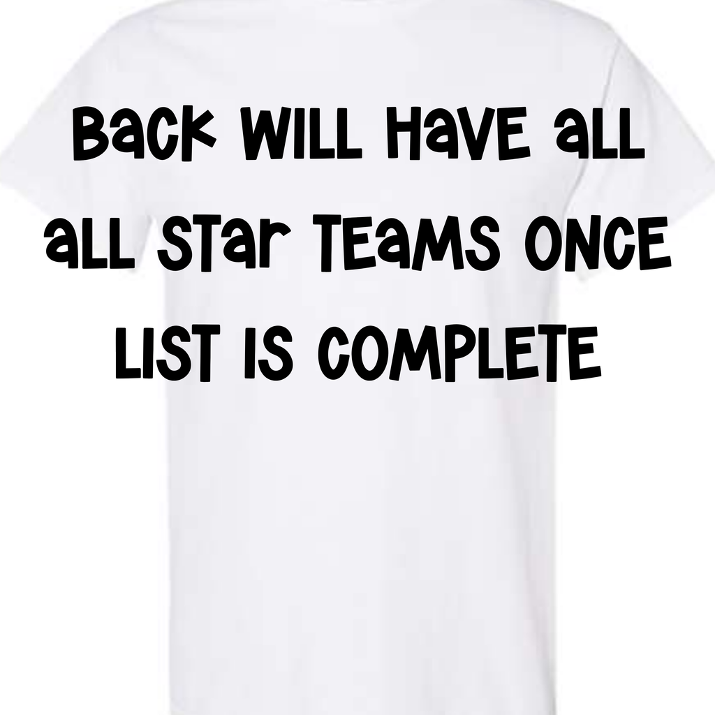 2026 All Star A4 Souvenir TShirt