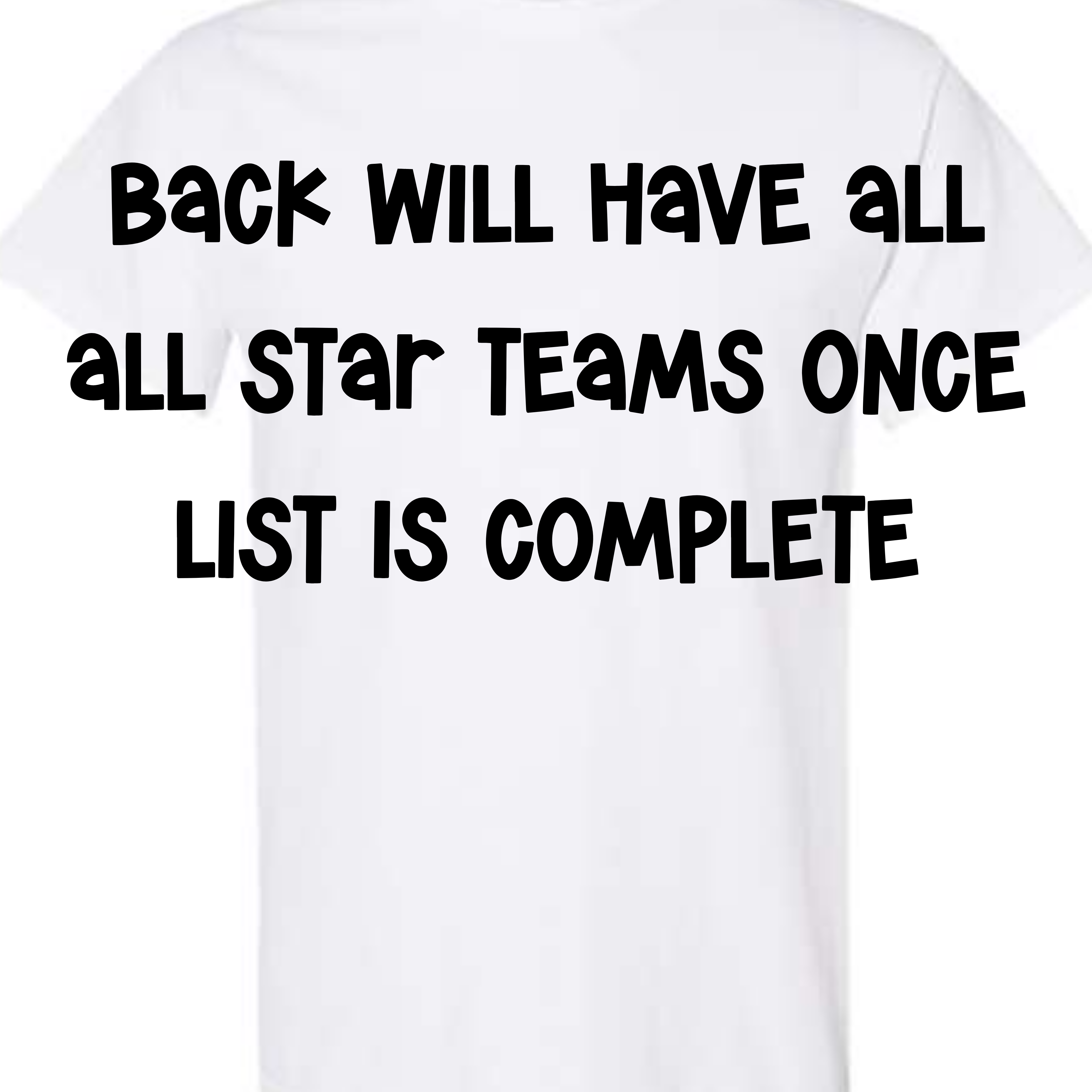 2026 All Star A4 Souvenir TShirt