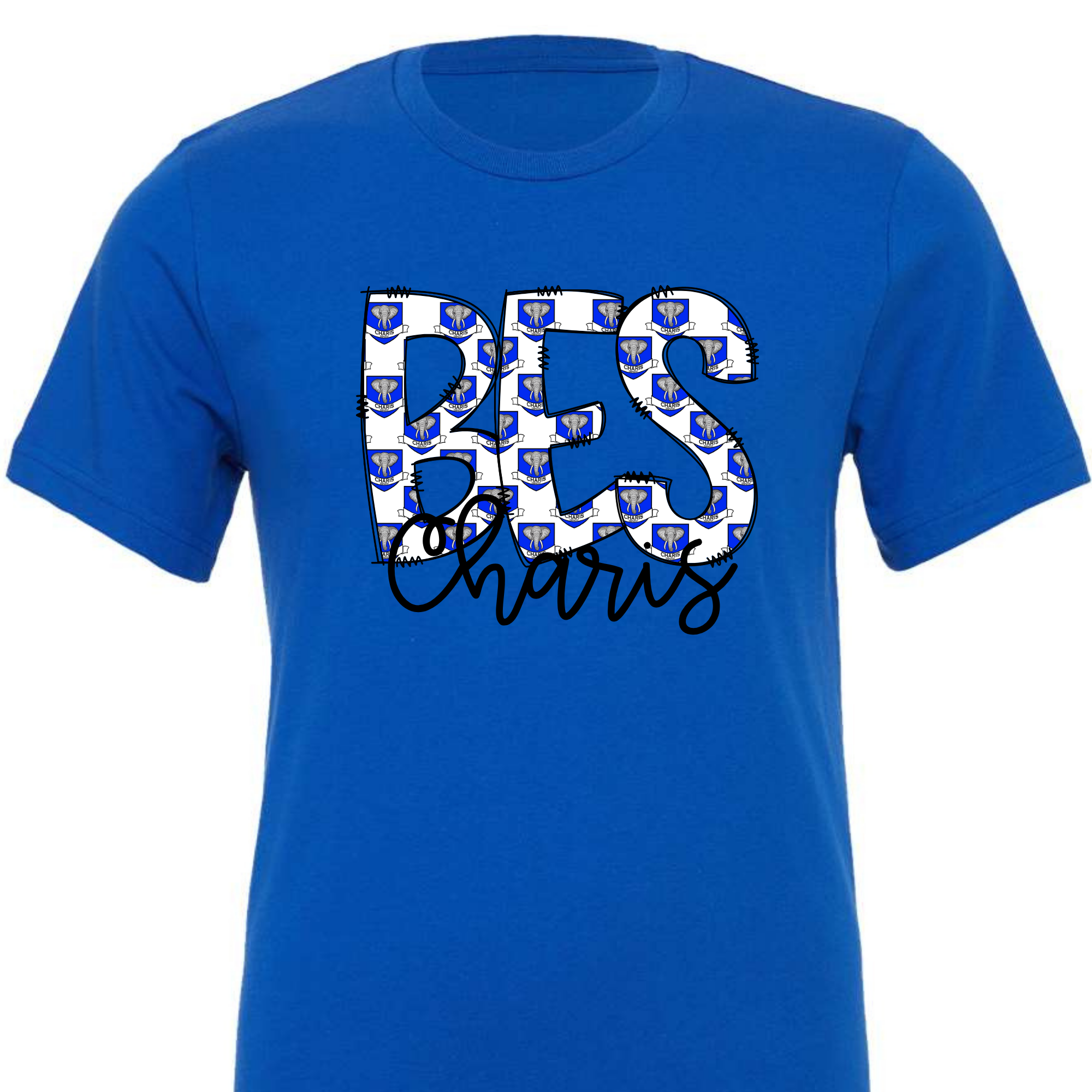 BES Charis House Logo - Blue SHORT SLEEVE