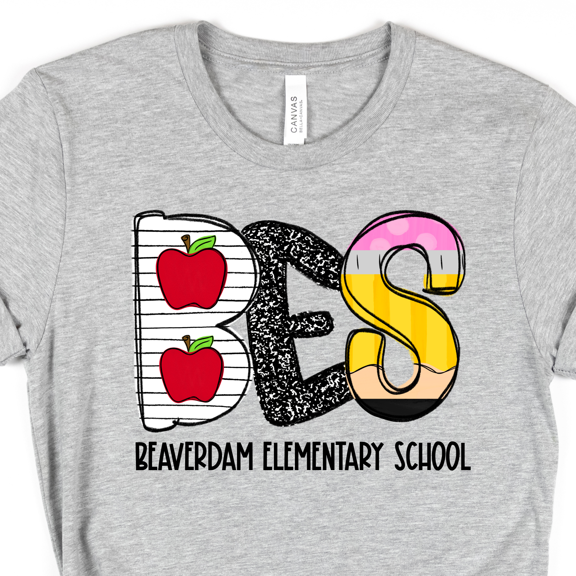 BES School House Alpha - Grey SHORT SLEEVE