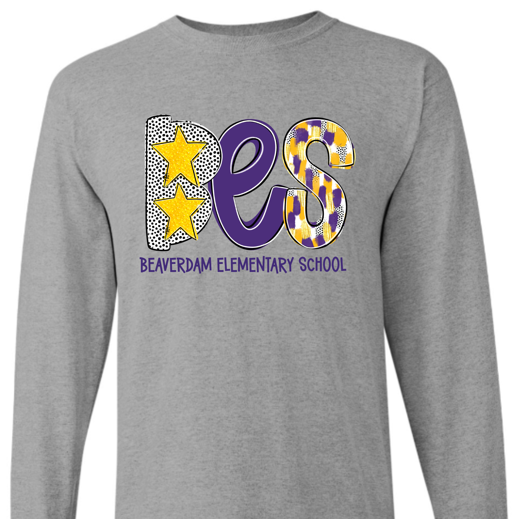 BES Spirit Wear Alpha - Grey LONG SLEEVE