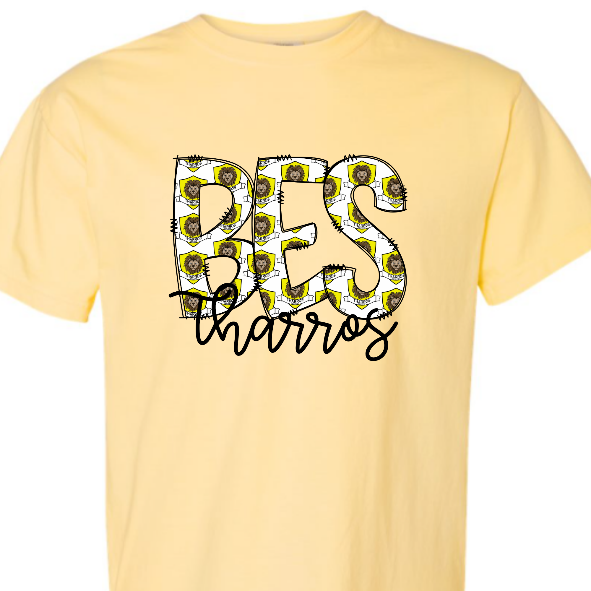 BES Tharros House Logo - Yellow SHORT SLEEVE