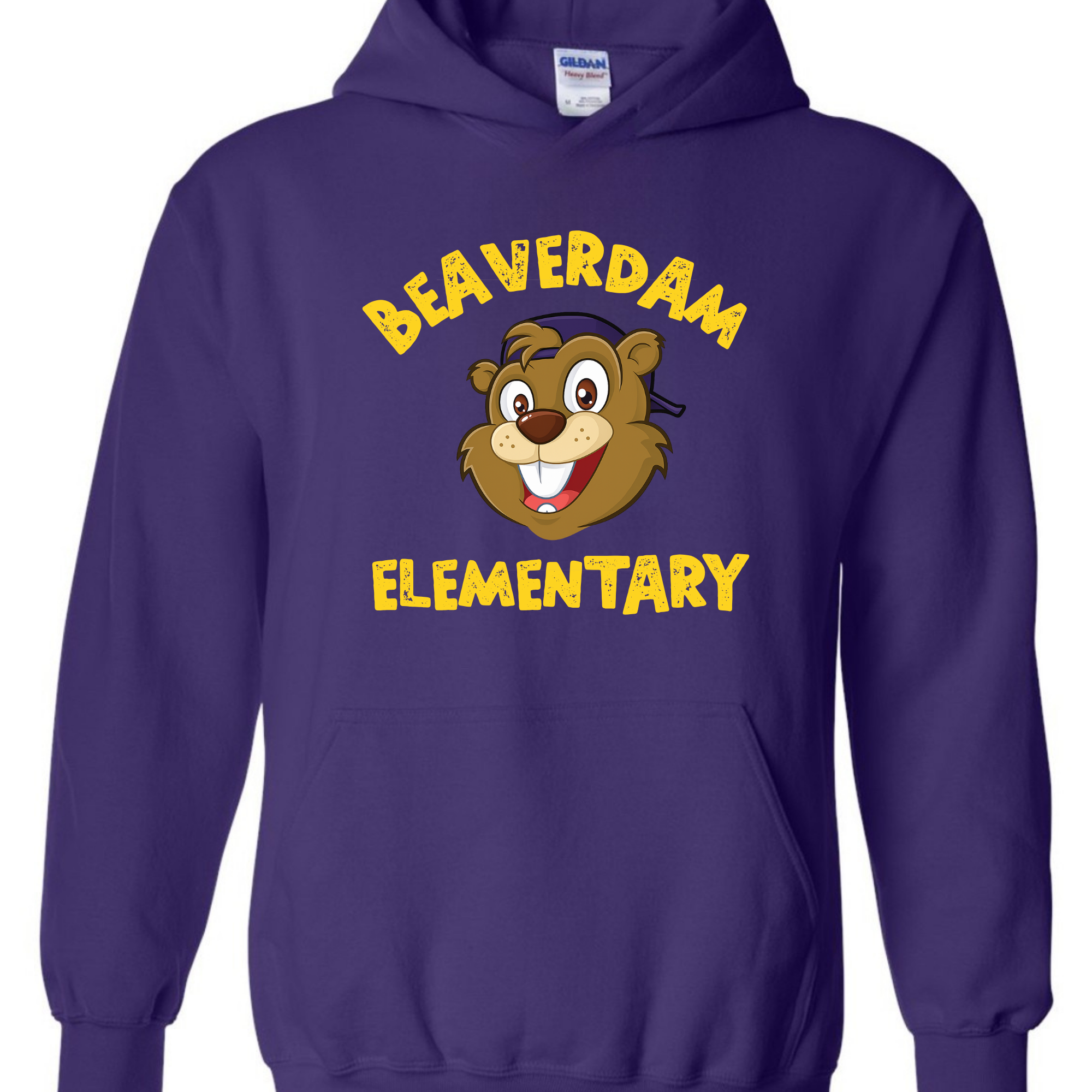 Beaverdam Elementary Mascot - Purple SWEATSHIRT