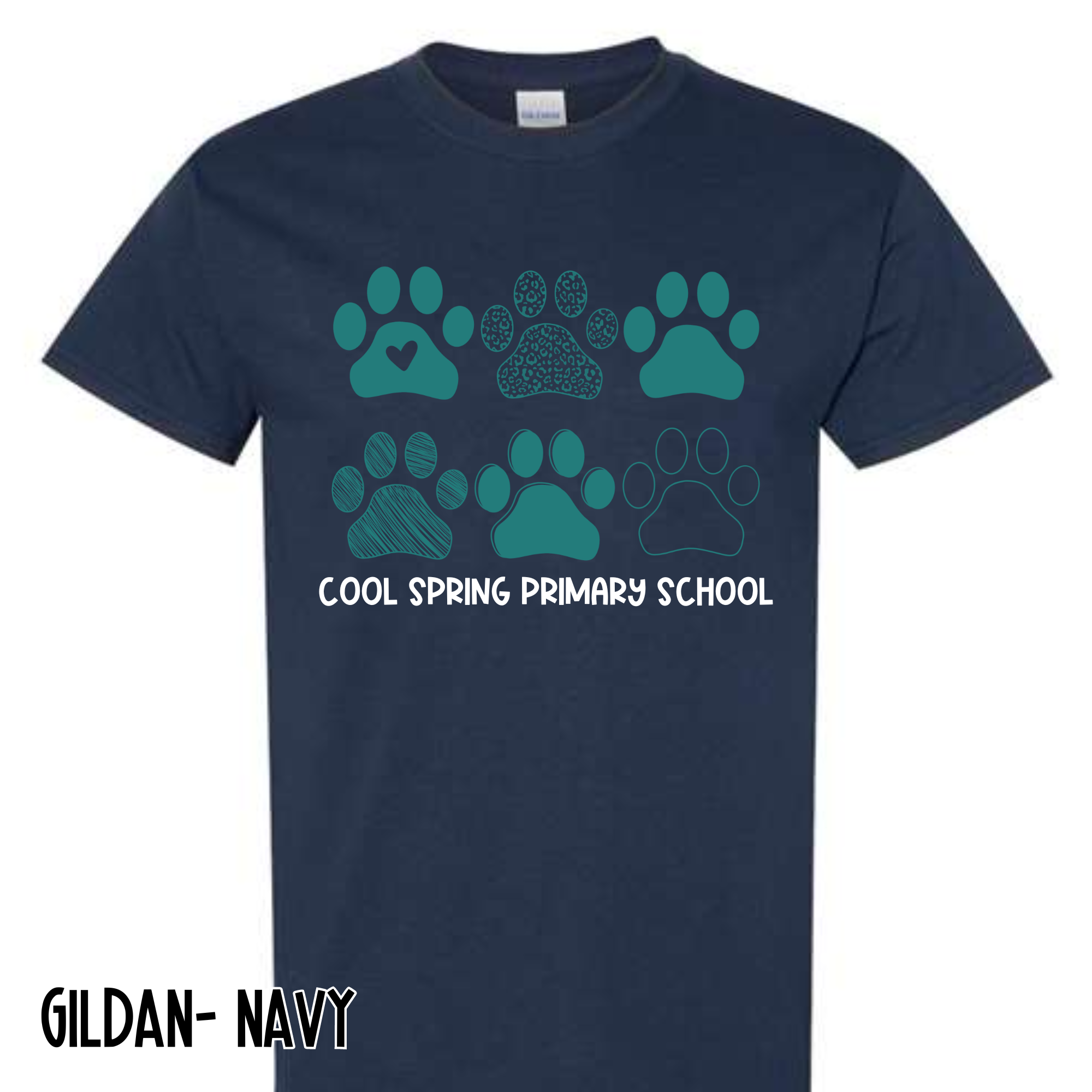 Repeat Paw CSPS- Navy Short Sleeve