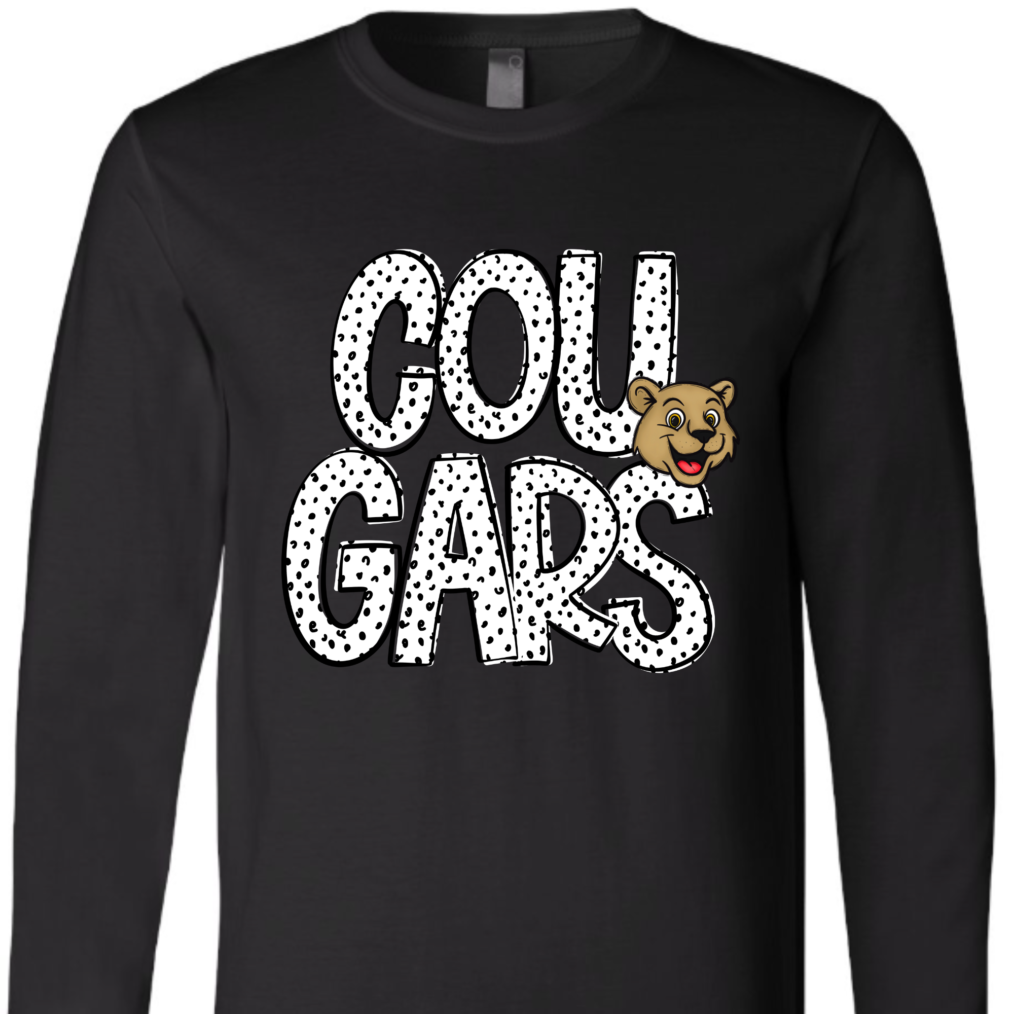 Dottie Cougars Black- LONG SLEEVE