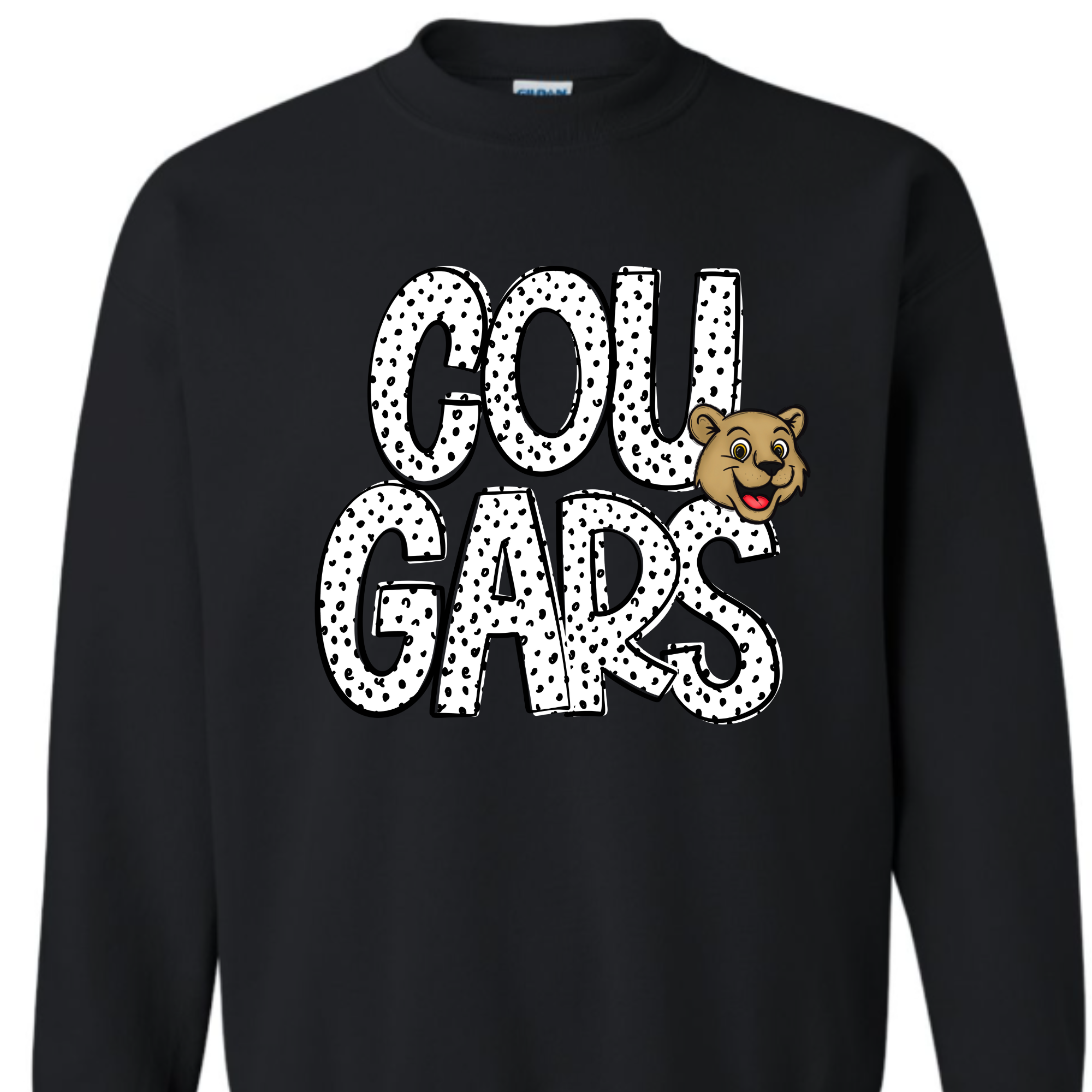 Dottie Cougars Black- SWEATSHIRT