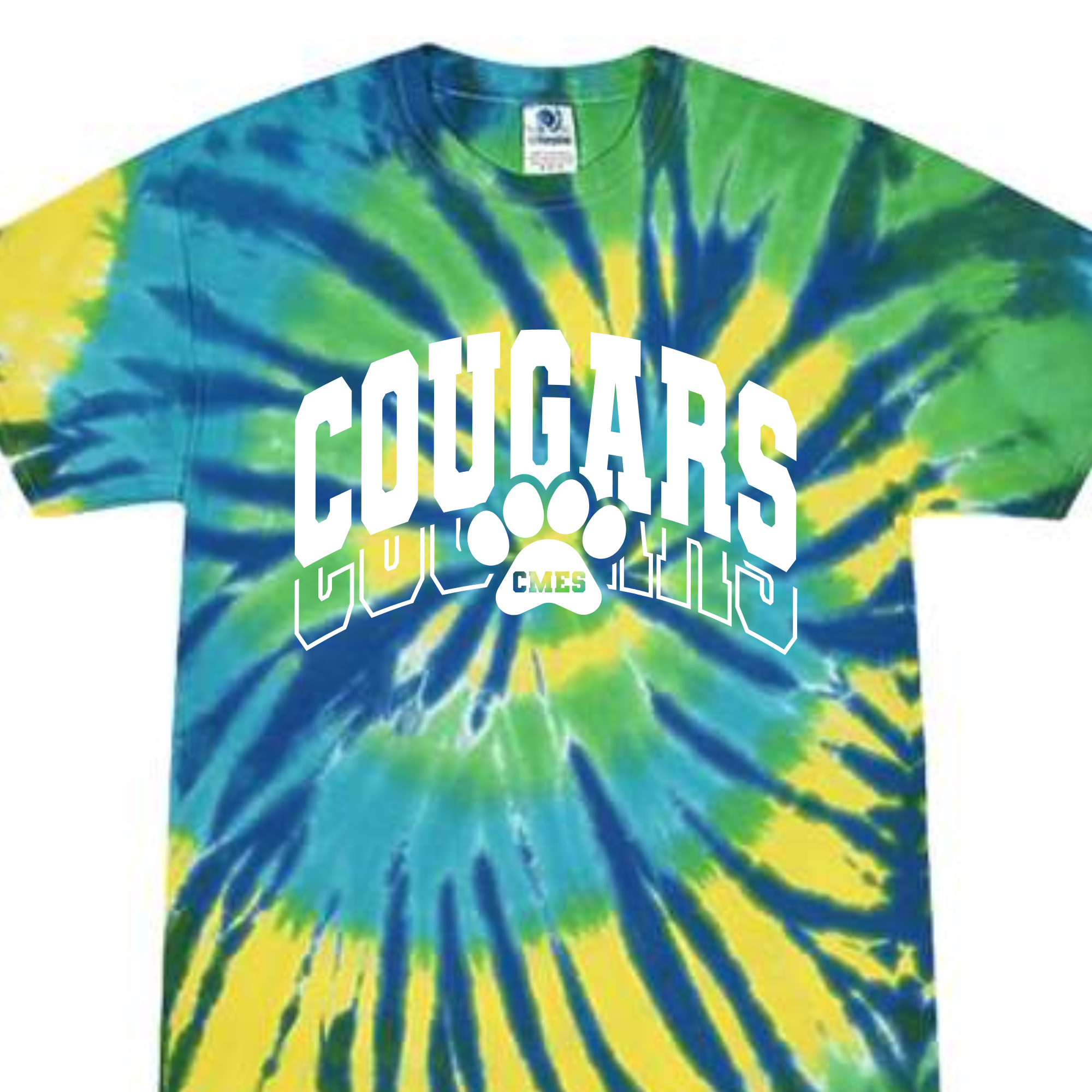 Cougars Tie-Dyed SHORT SLEEVE
