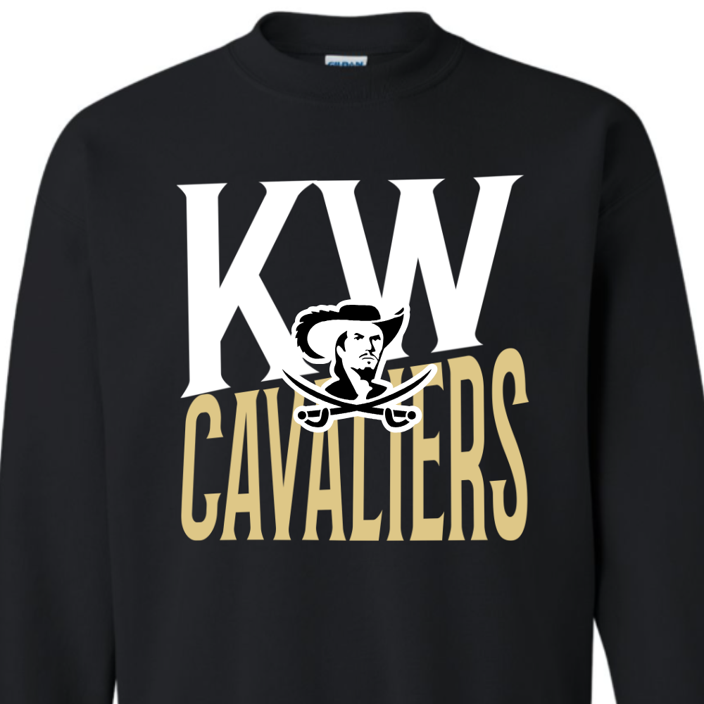 Slanted KW Black- SWEATSHIRT