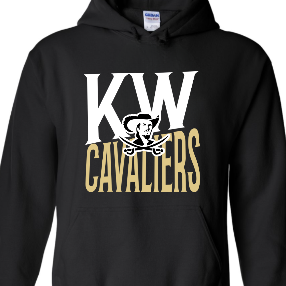Slanted KW Black- SWEATSHIRT