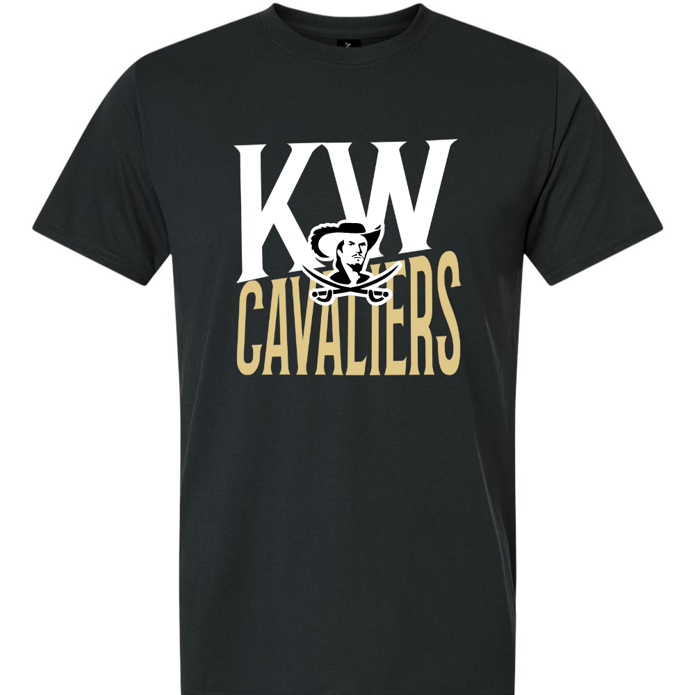 Slanted KW- Black SHORT SLEEVE