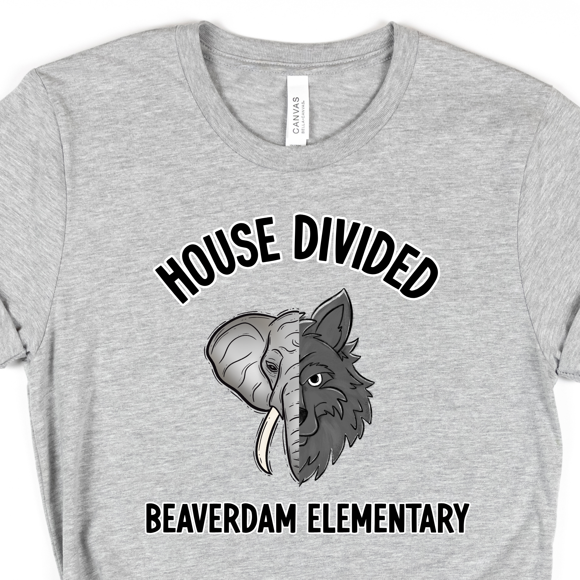 House Divided Empathy & Self Control - Grey SHORT SLEEVE