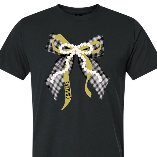 Cavaliers Bow- Black SHORT SLEEVE