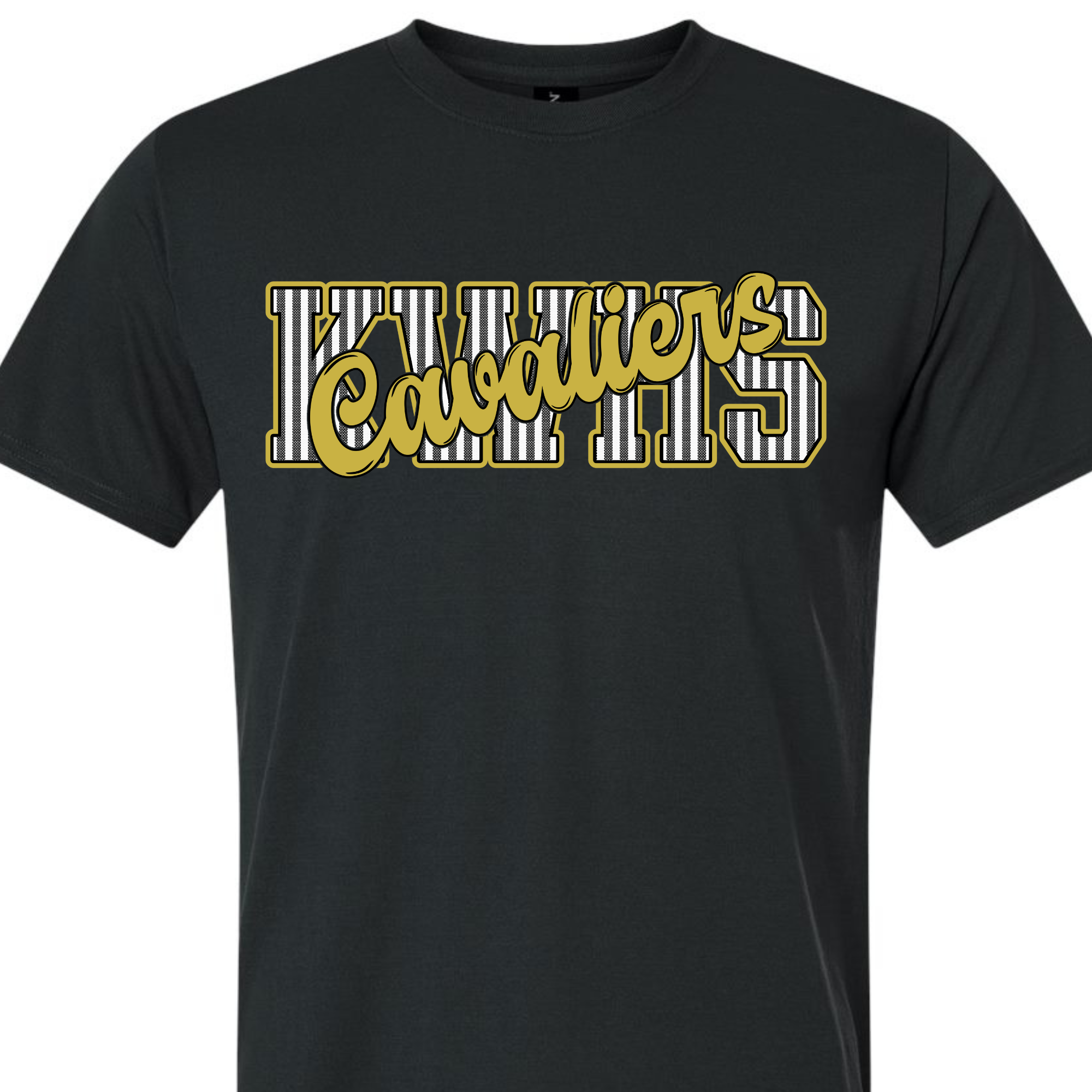 Seersucker Cavaliers- Black SHORT SLEEVE
