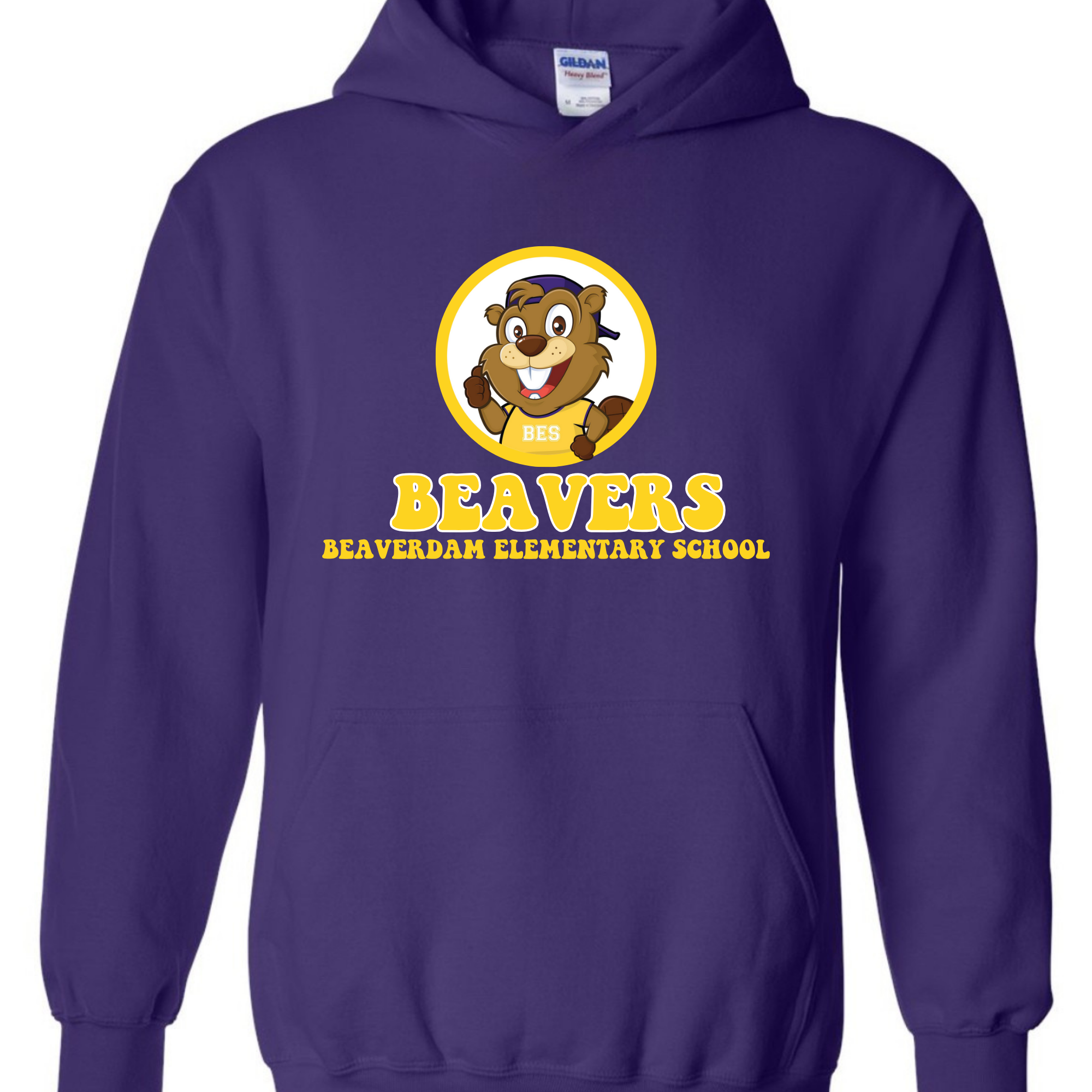 Retro Circle Beavers - Purple SWEATSHIRT