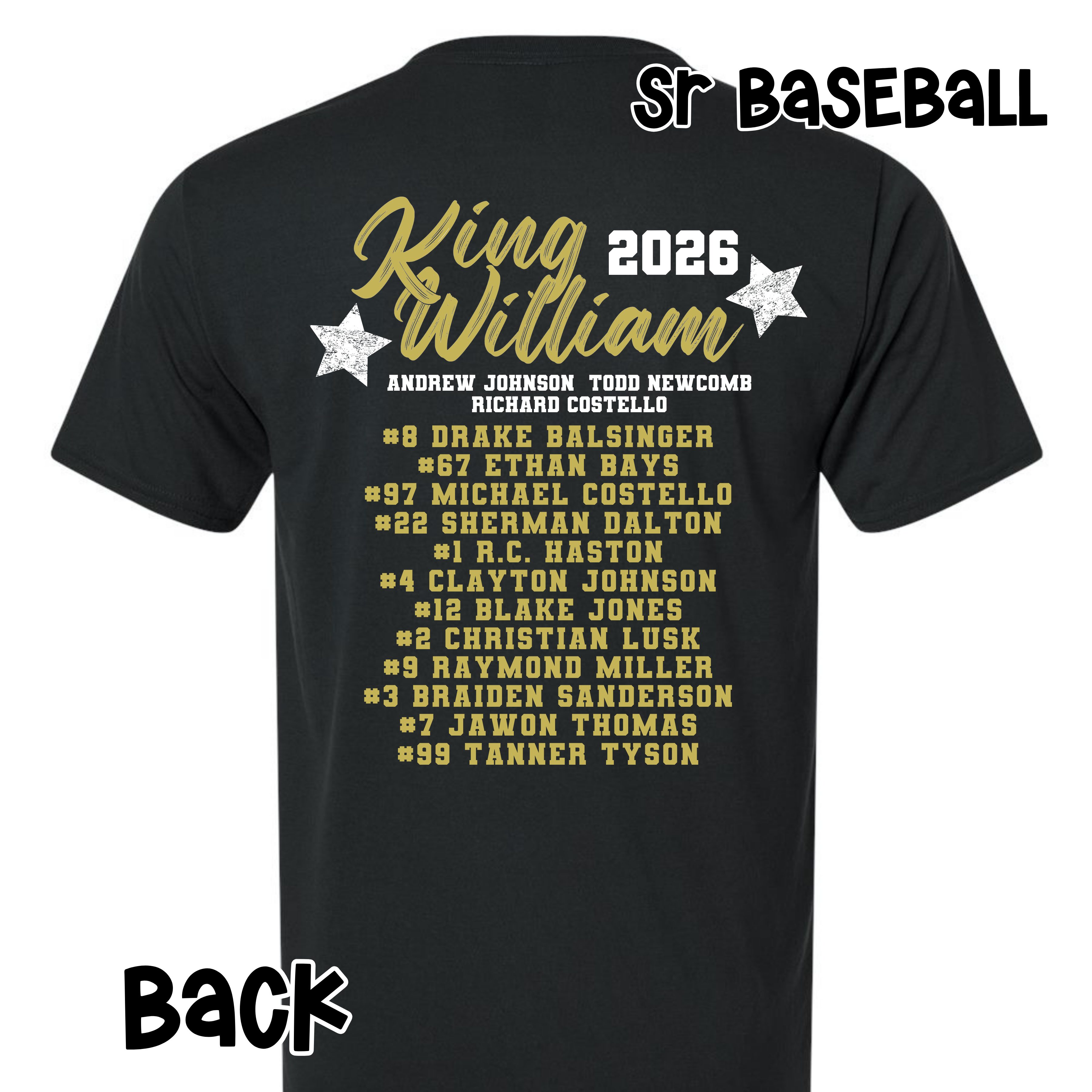 SR BASEBALL- Classic All Stars
