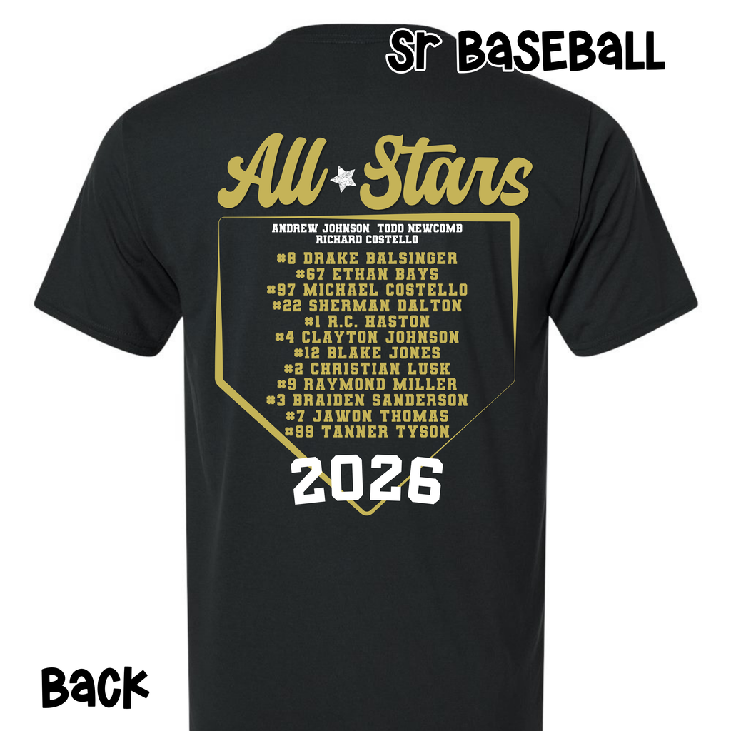 SR BASEBALL- All Stars Plate