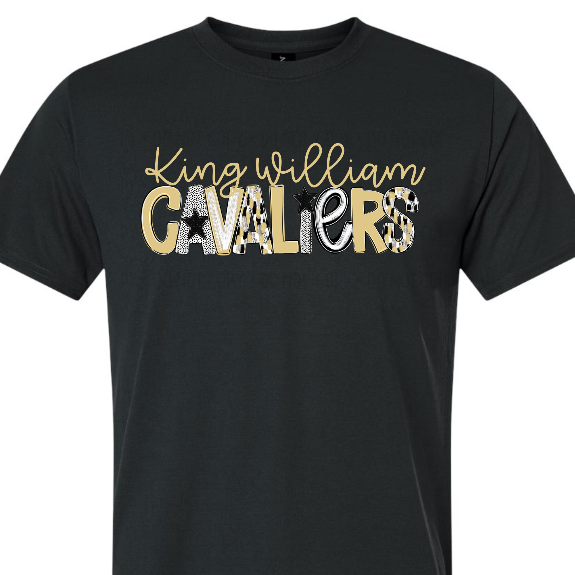 Spirit Alpha Cavaliers- Black SHORT SLEEVE