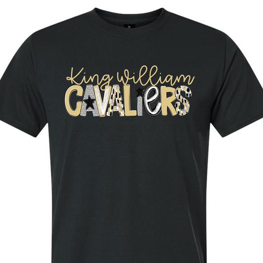 Spirit Alpha Cavaliers- Black SHORT SLEEVE