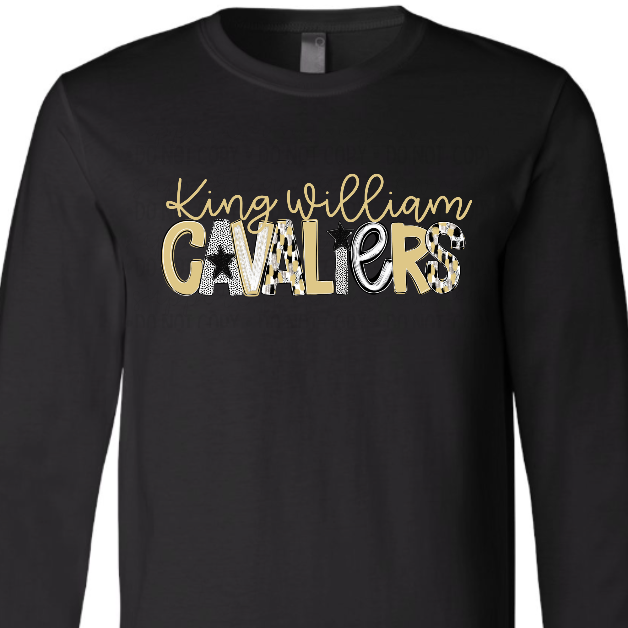 Spirit Alpha Cavaliers- Black LONG SLEEVE