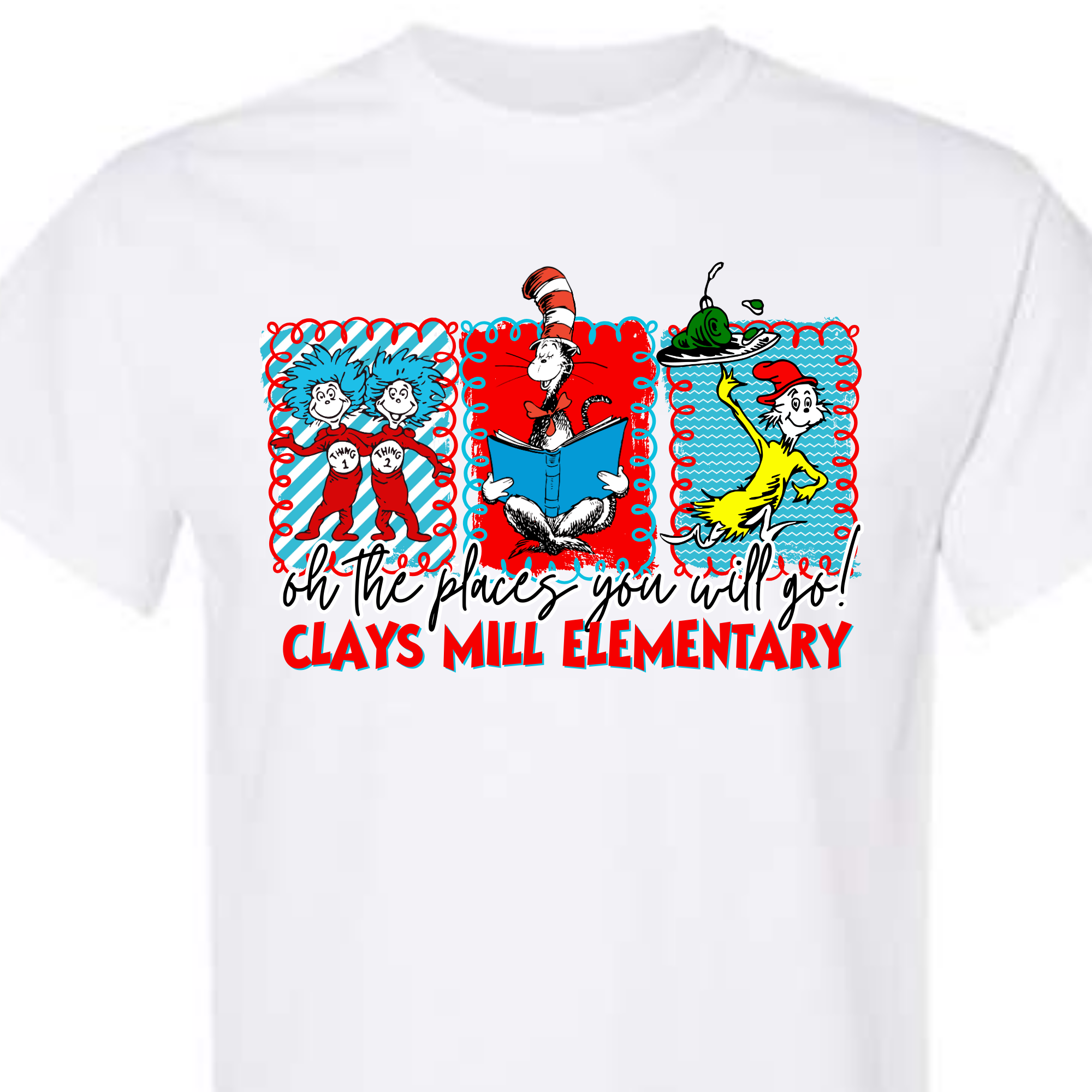 Oh the Places- Clays Mill Elementary- SHORT SLEEVE