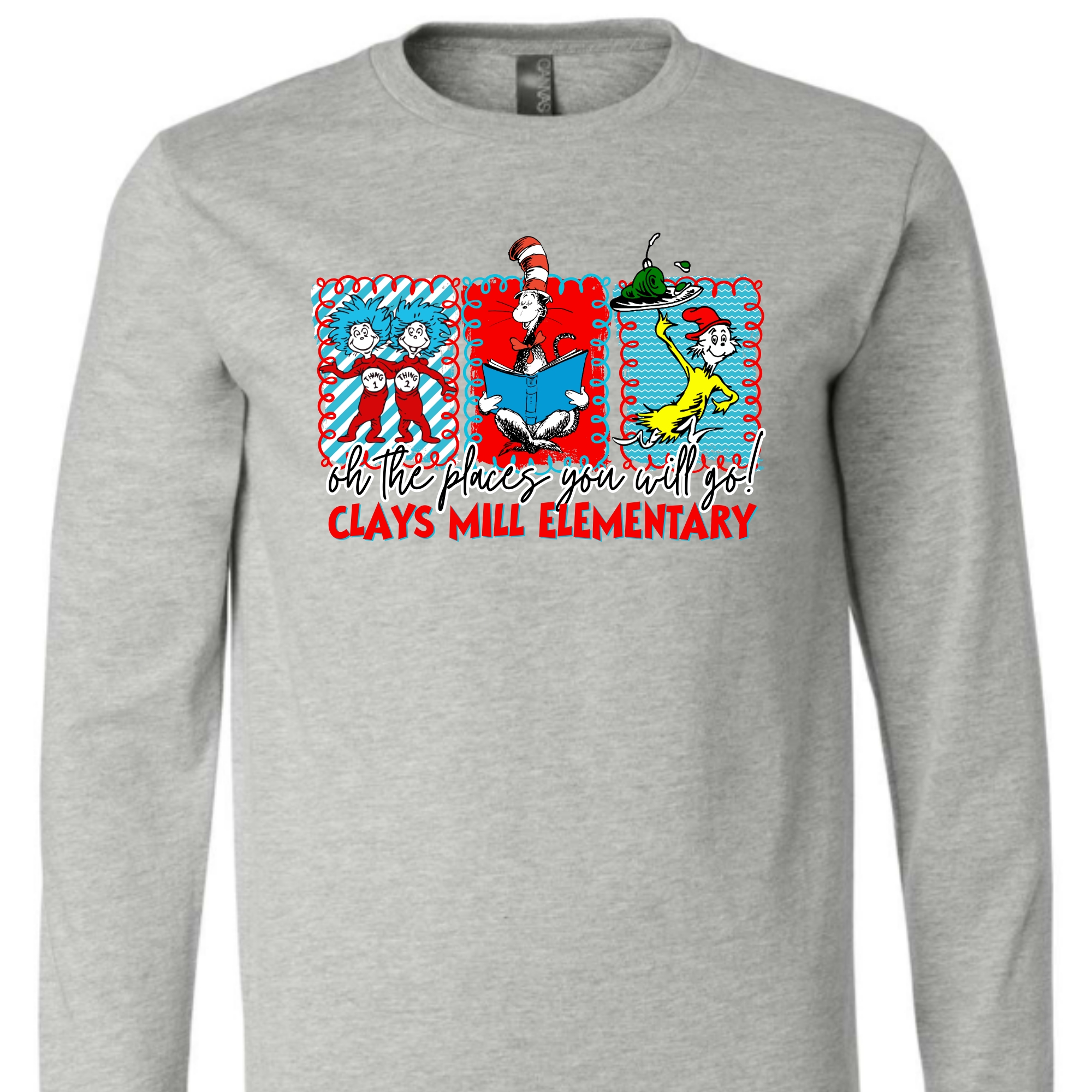 Oh the Places- Clays Mill Elementary- LONG SLEEVE