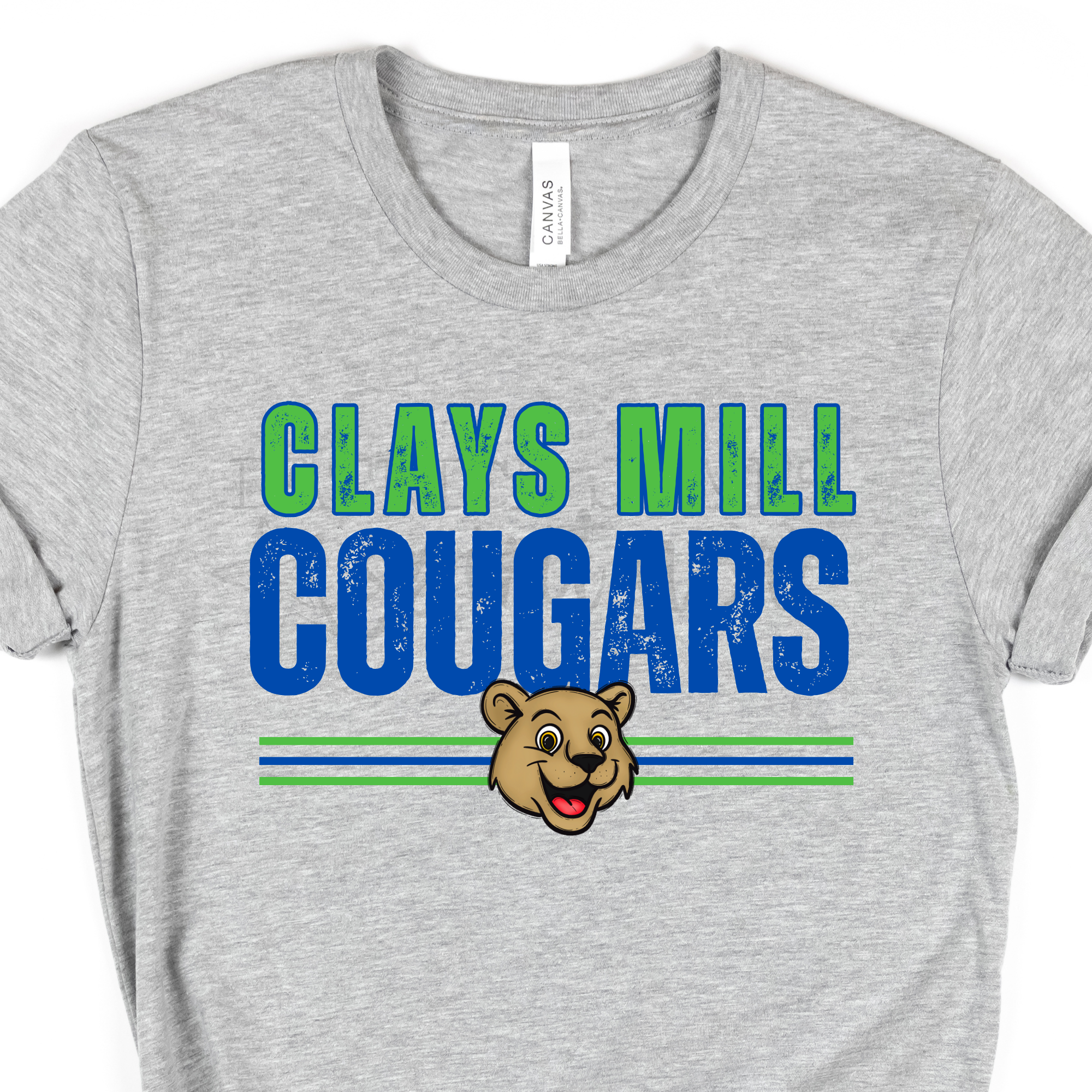 Vintage Cougars Grey - SHORT SLEEVE
