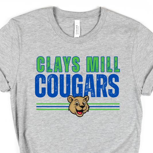 Vintage Cougars Grey - SHORT SLEEVE