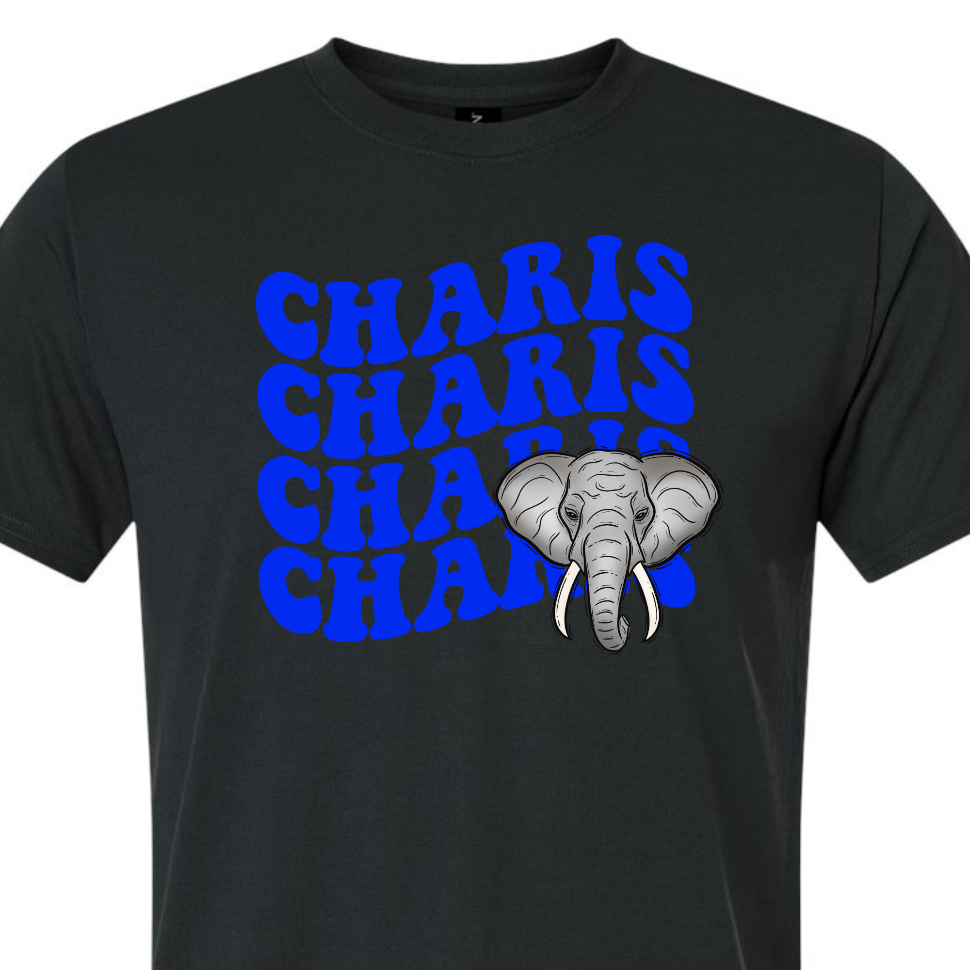 Wavy Charis House - Black SHORT SLEEVE