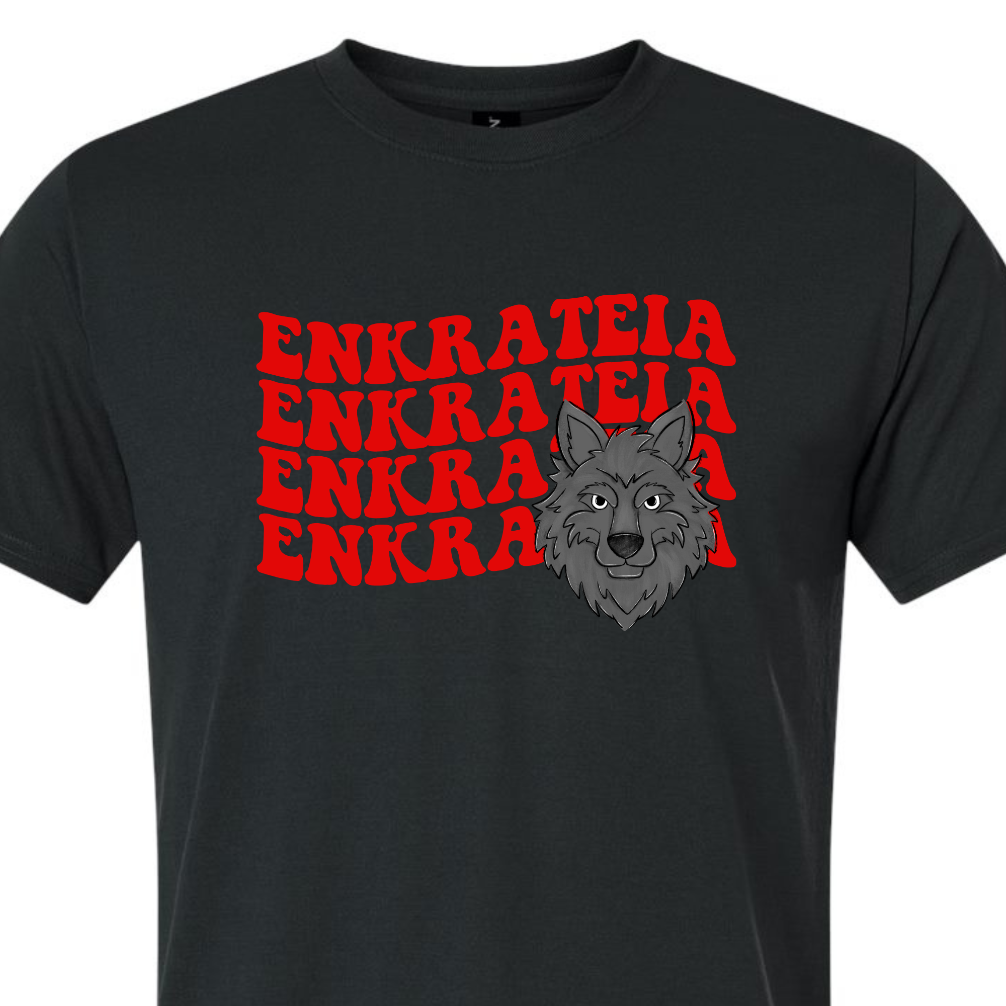 Wavy Enkrateia House - Black SHORT SLEEVE
